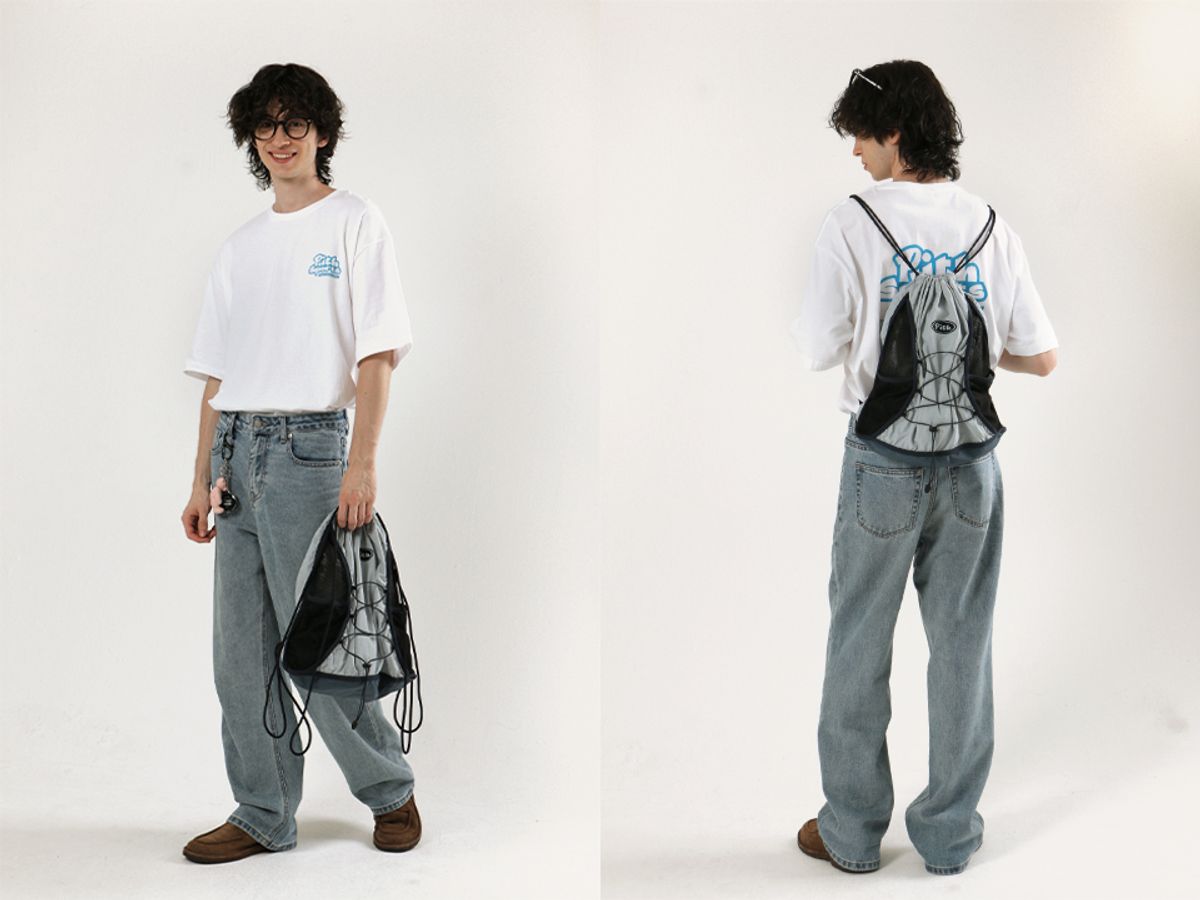 피스스포츠(PITHSPORTS) String Mesh Bag (navy)
