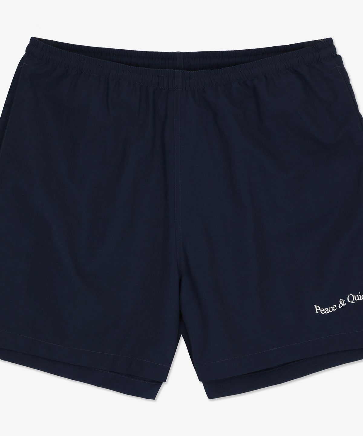 뮤지엄 오브 피스 앤 콰이엇(MUSEUM OF PEACE&QUIET) 워드마크 쇼츠 팬츠 - 네이비 / MOPQSS2319NAVY