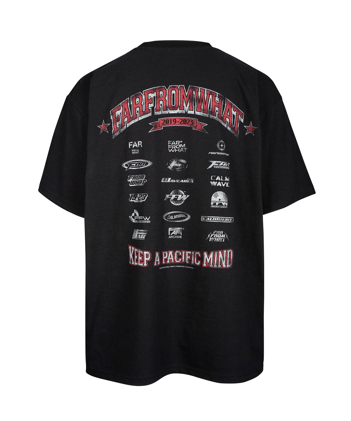 파프롬왓(FAR FROM WHAT) FAR LOGO T-SHIRTS_BLACK
