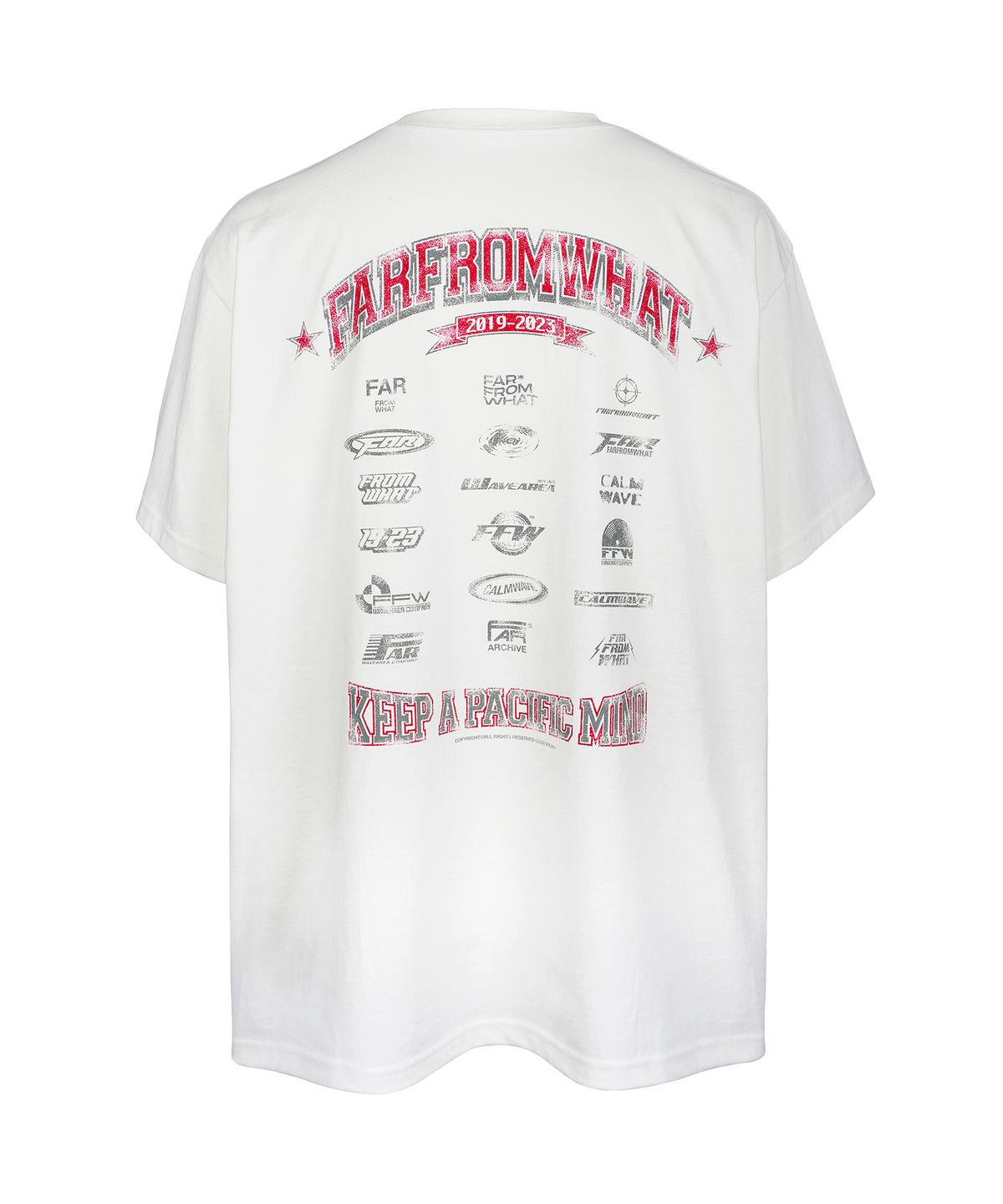 파프롬왓(FAR FROM WHAT) FAR LOGO T-SHIRTS_WHITE