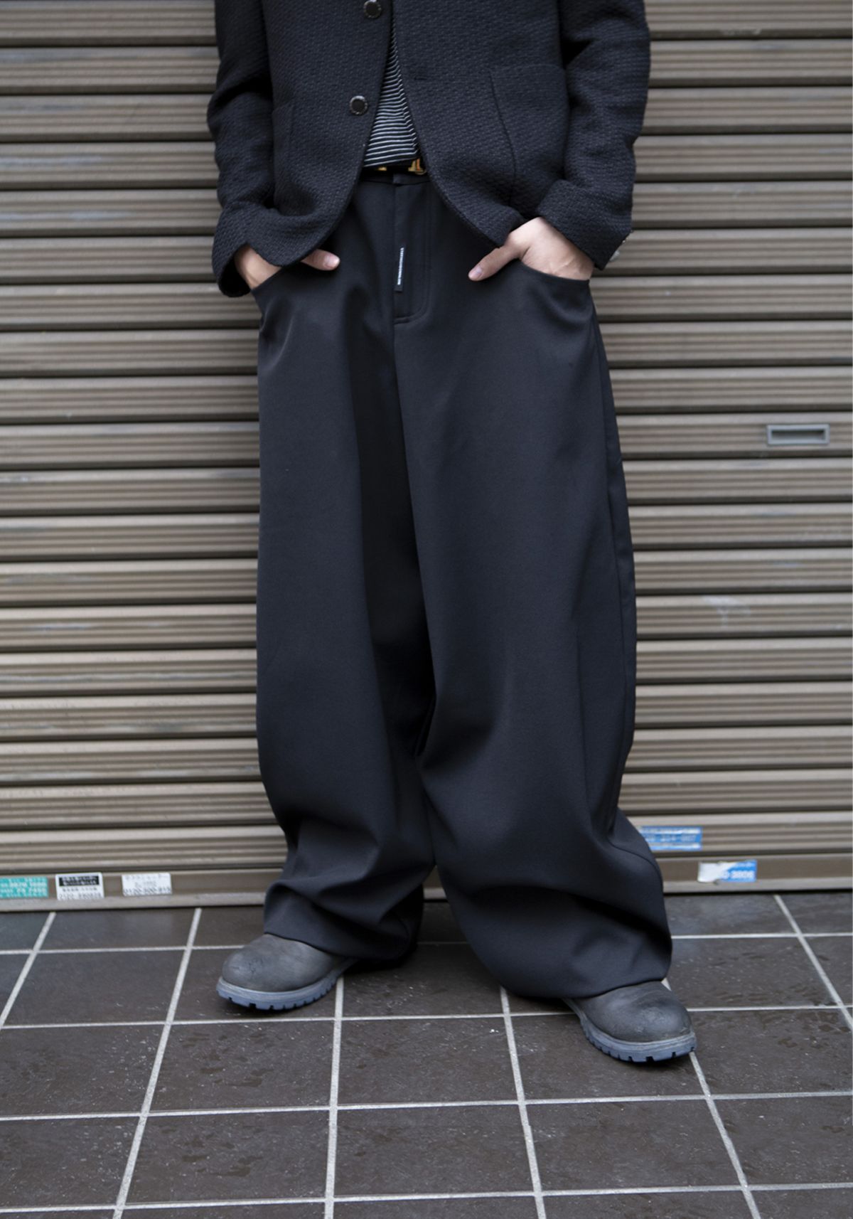 고저(GOZER) TWILL OVERSIZE PANTS