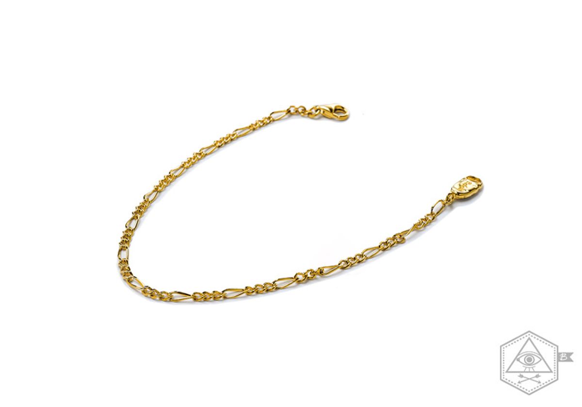 베벨로(BEBELLO) [Bs-383] 925실버 체인팔찌 (gold plating)