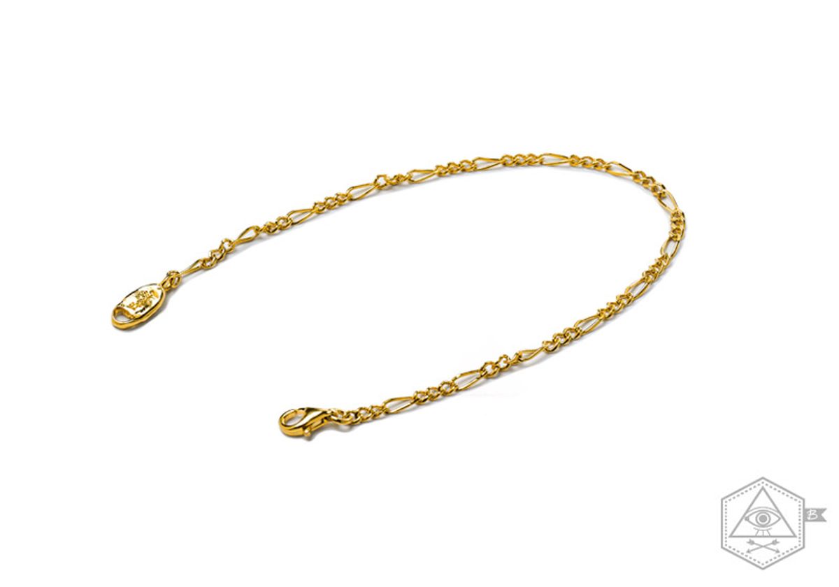 베벨로(BEBELLO) [Bs-383] 925실버 체인팔찌 (gold plating)