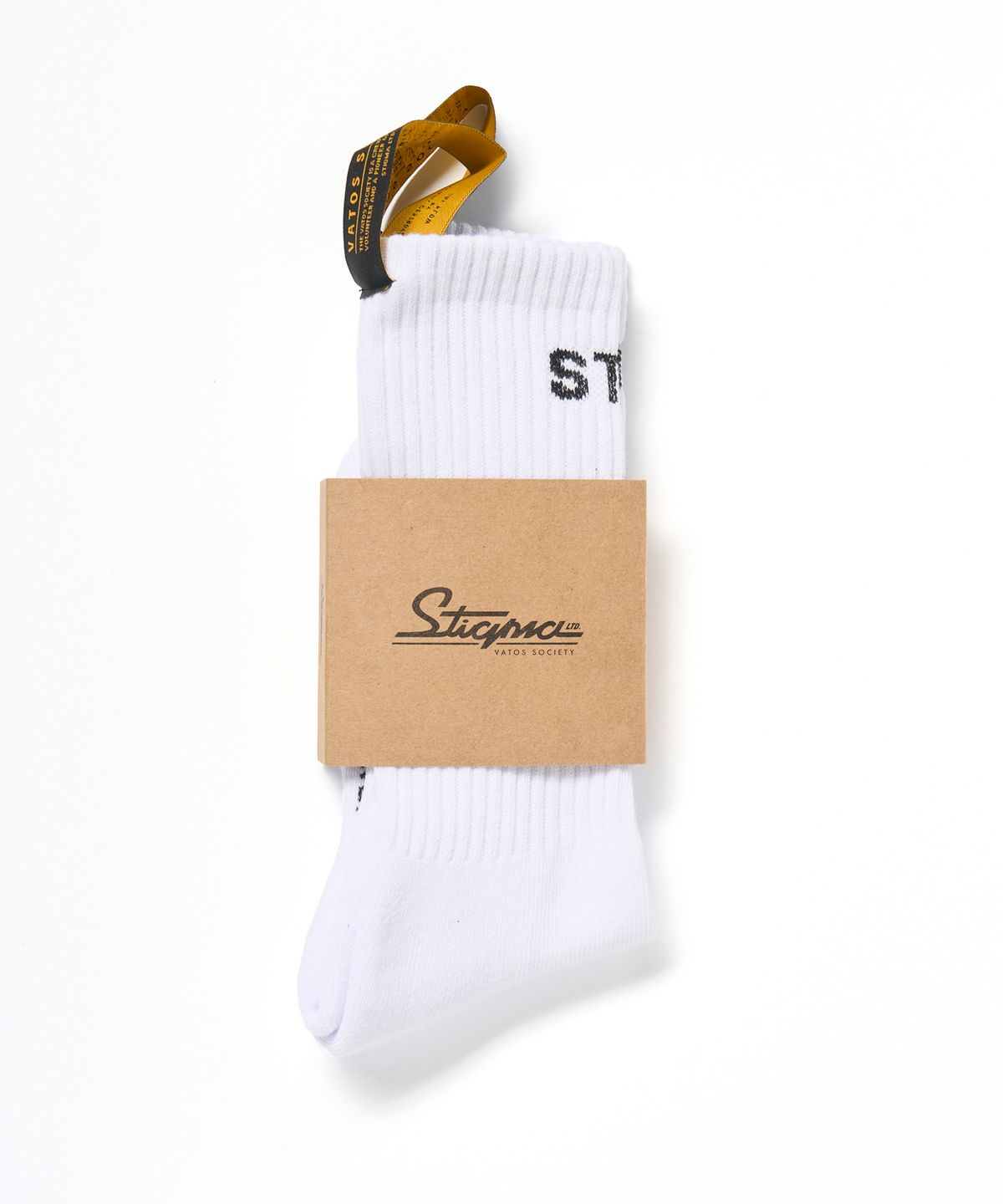 스티그마(STIGMA) 23 LOGO SOCKS WHITE