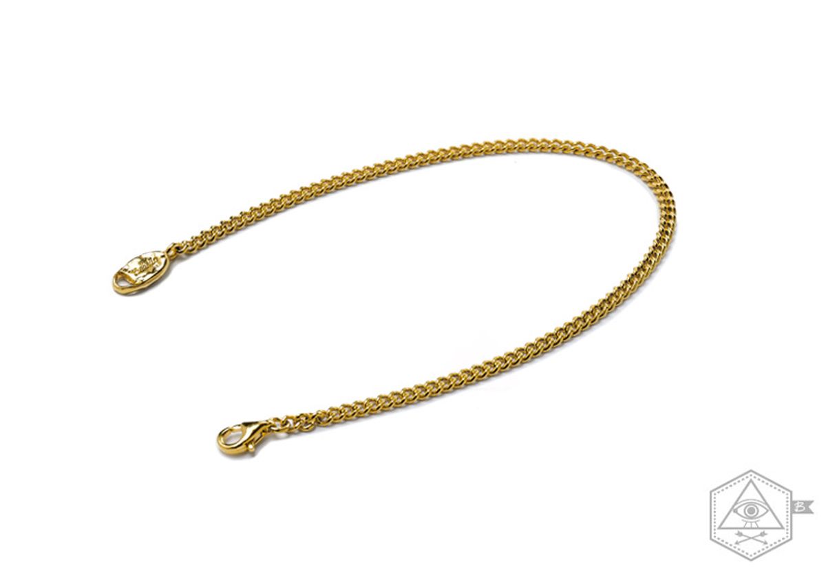 베벨로(BEBELLO) [Bs-384] 925실버 체인팔찌 (gold plating)