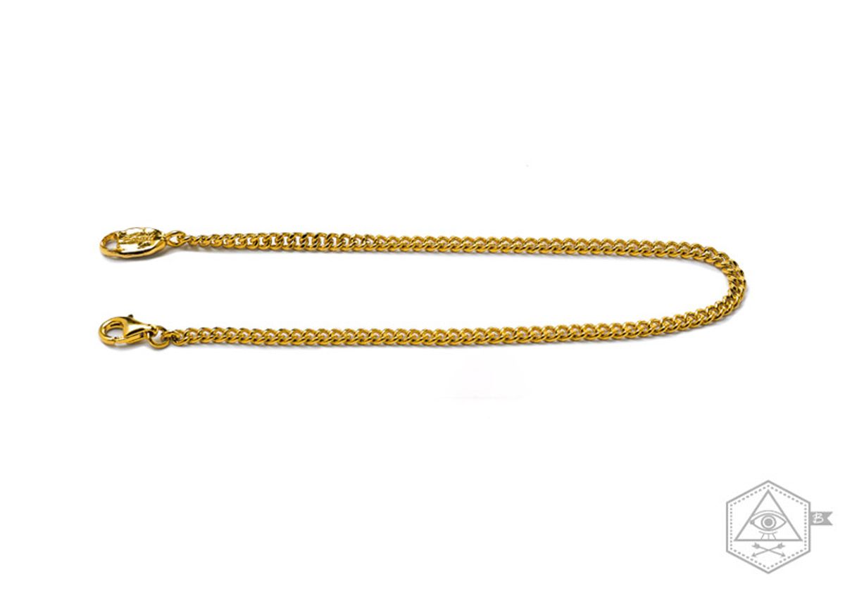 베벨로(BEBELLO) [Bs-384] 925실버 체인팔찌 (gold plating)