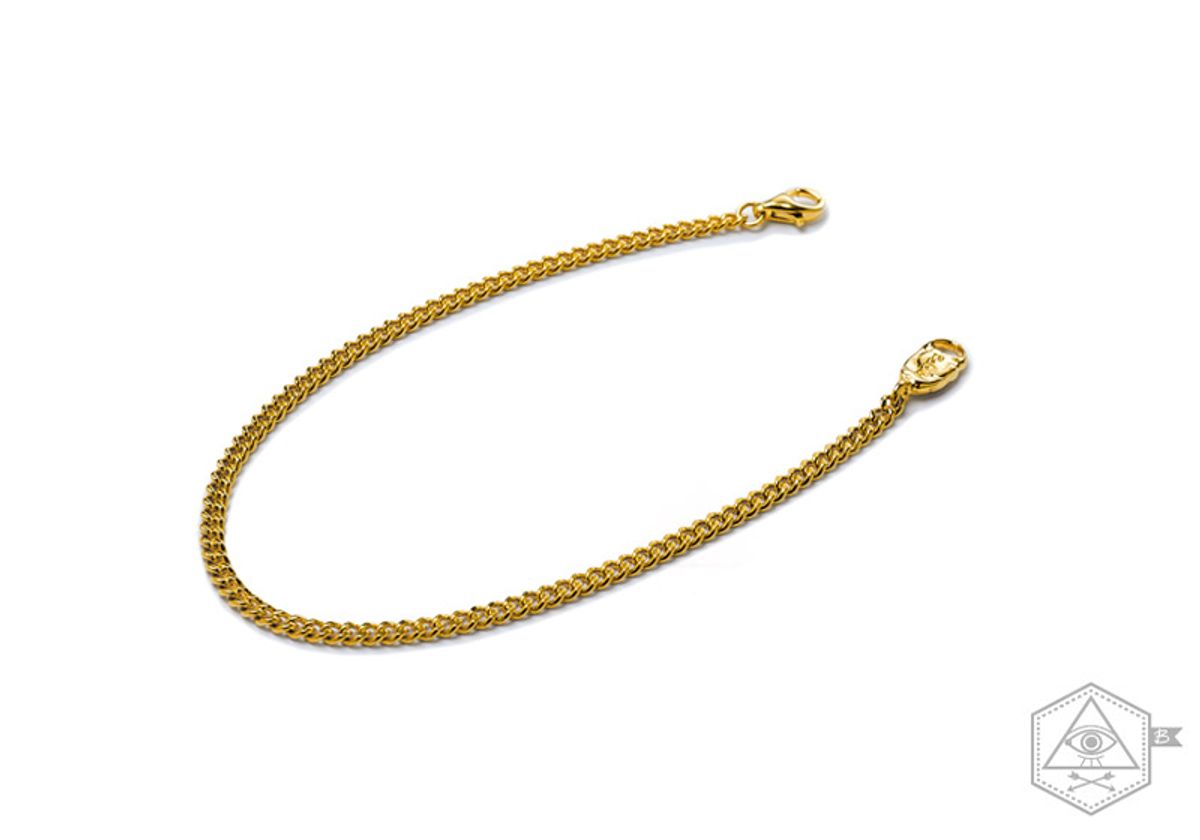 베벨로(BEBELLO) [Bs-384] 925실버 체인팔찌 (gold plating)