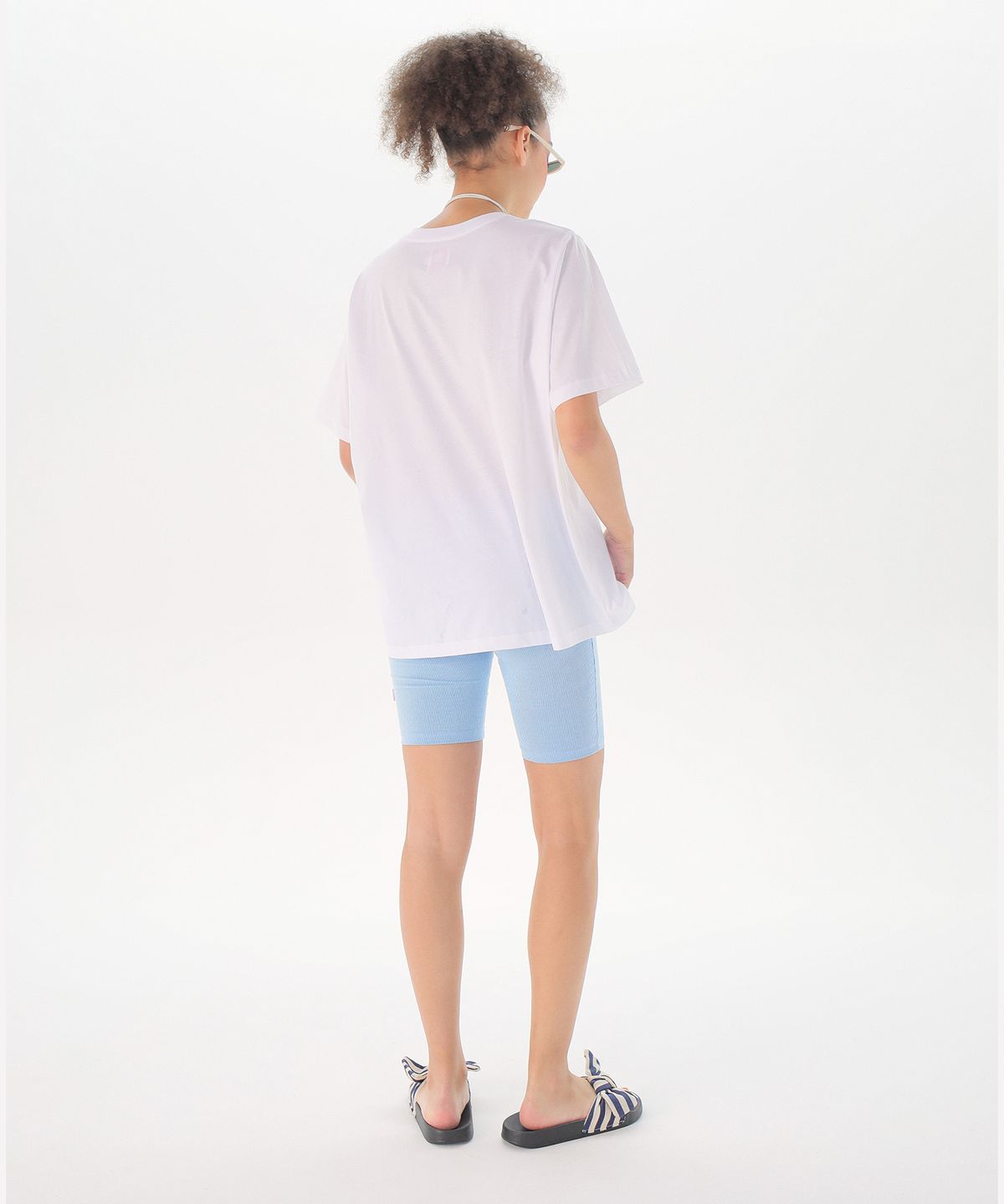 준준스페이스(JUNEJUNE SPACE) Stripe Leggings_Blue(스트라이프 레깅스_블루)