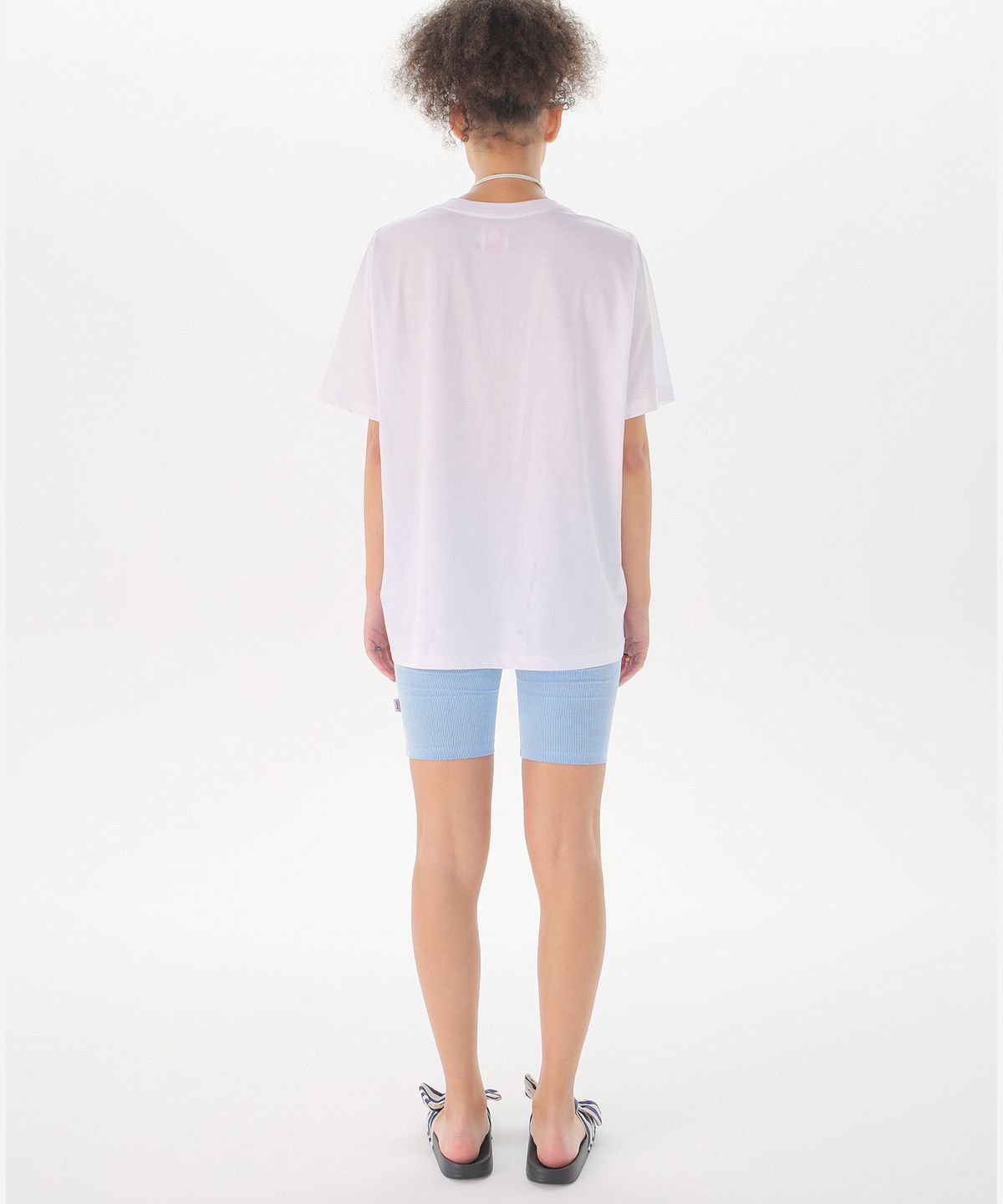 준준스페이스(JUNEJUNE SPACE) Stripe Leggings_Blue(스트라이프 레깅스_블루)