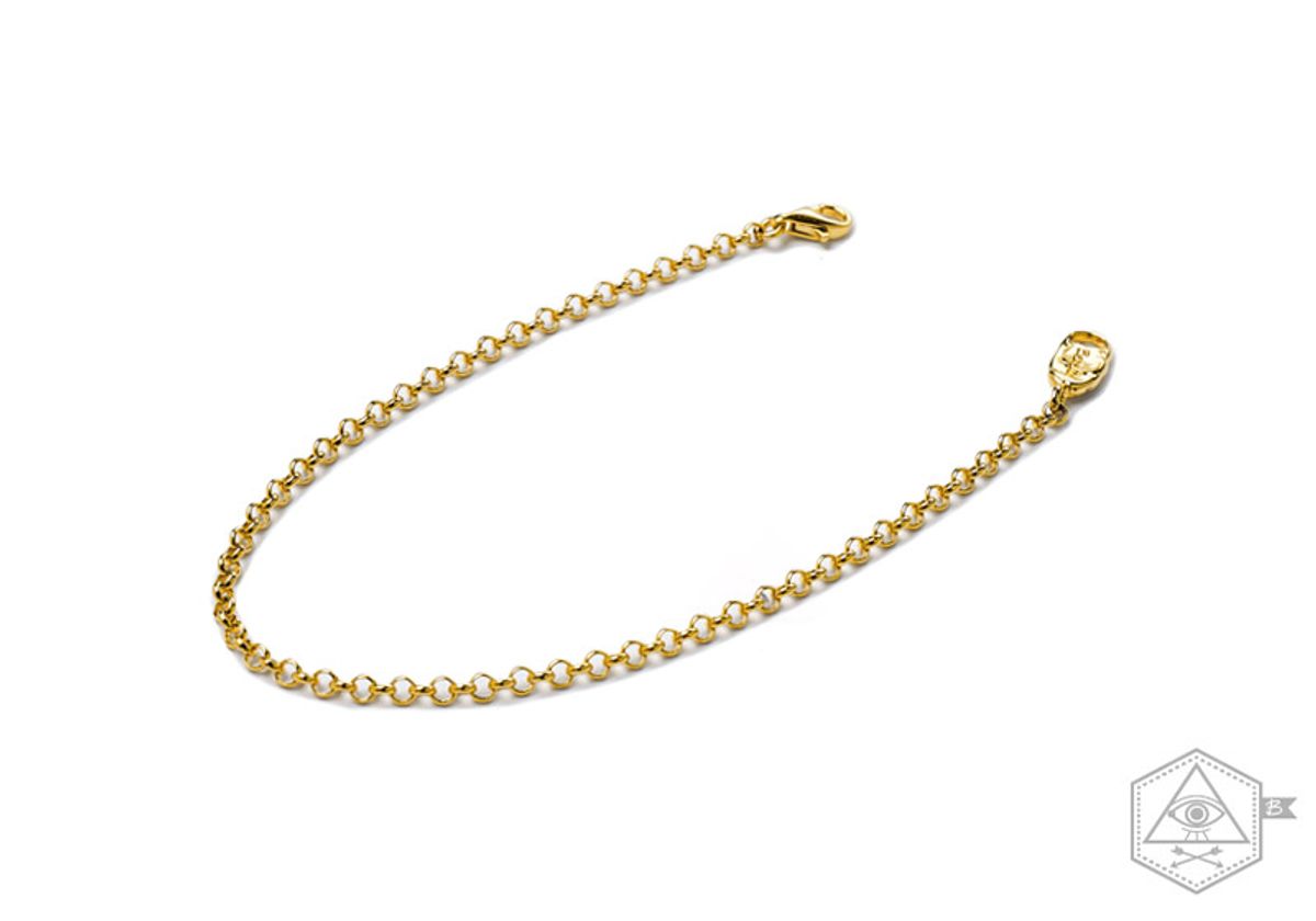 베벨로(BEBELLO) [Bs-385] 925실버 원형 체인팔찌 (gold plating)