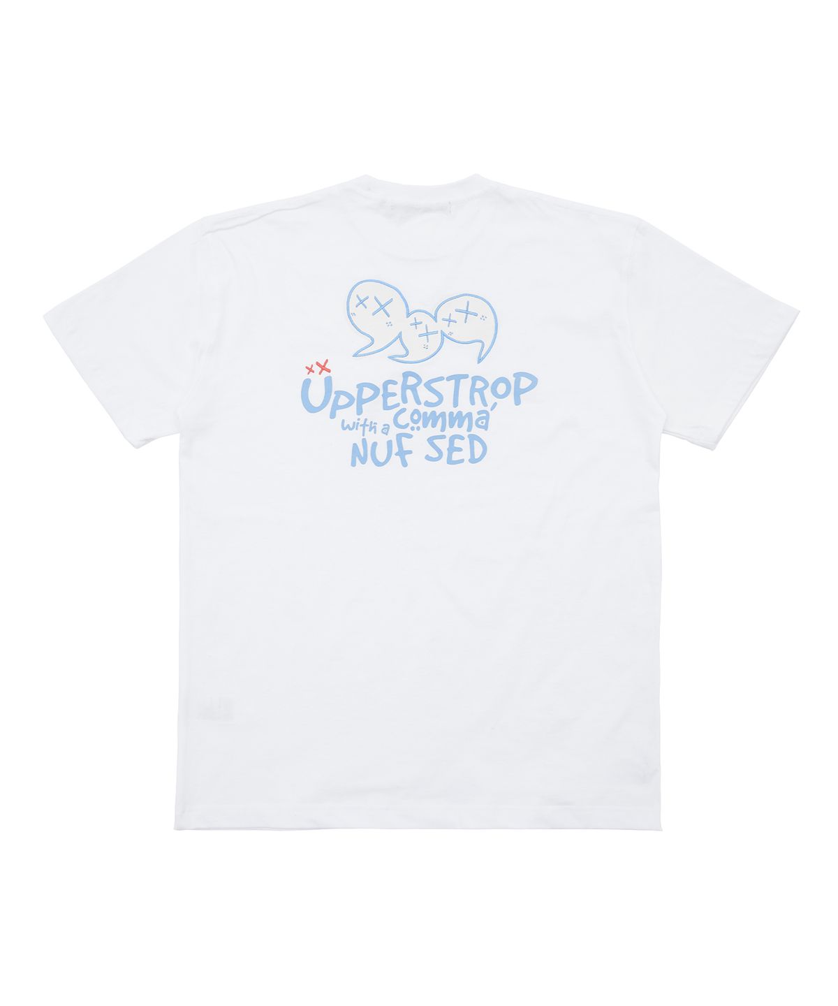 어퍼스트롭(UPPERSTROP) [UP3309] 콤마프렌즈 반팔티셔츠 화이트