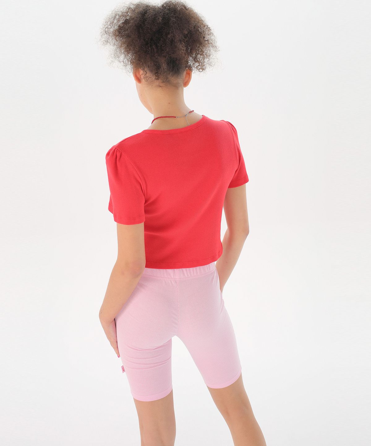 준준스페이스(JUNEJUNE SPACE) Stripe Leggings_Pink (스트라이프 레깅스_핑크)