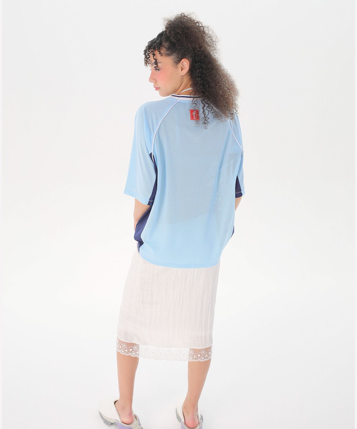 준준스페이스(JUNEJUNE SPACE) Uniform Boxy T-shirts_Light Blue