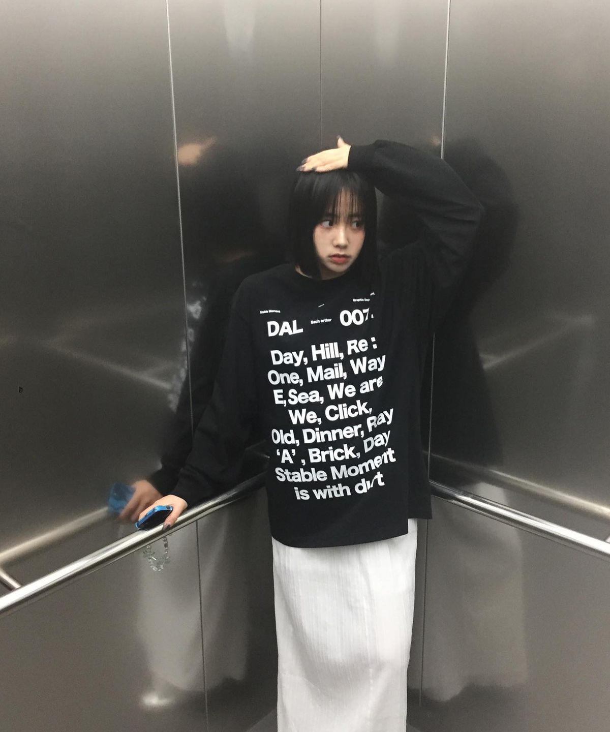 더트(DURT) OUR DAILY LONG SLEEVE TEE (BLACK)