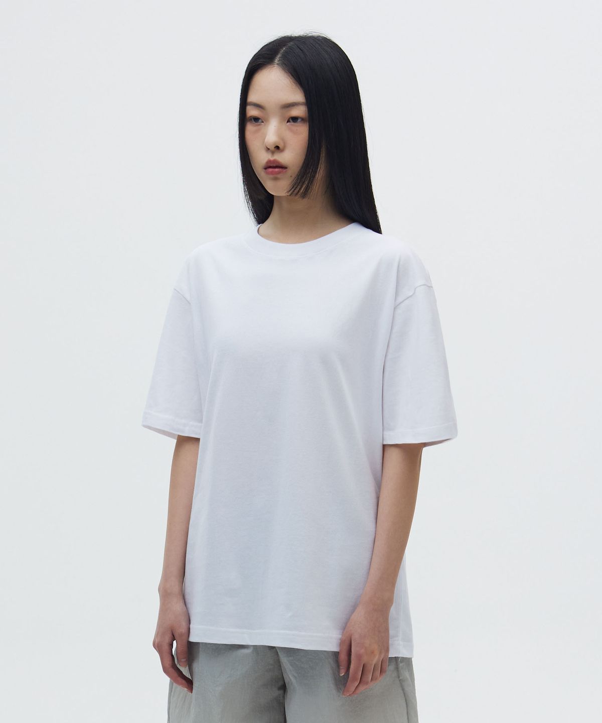더트(DURT) DAILY HALF SLEEVE TEE (WHITE)