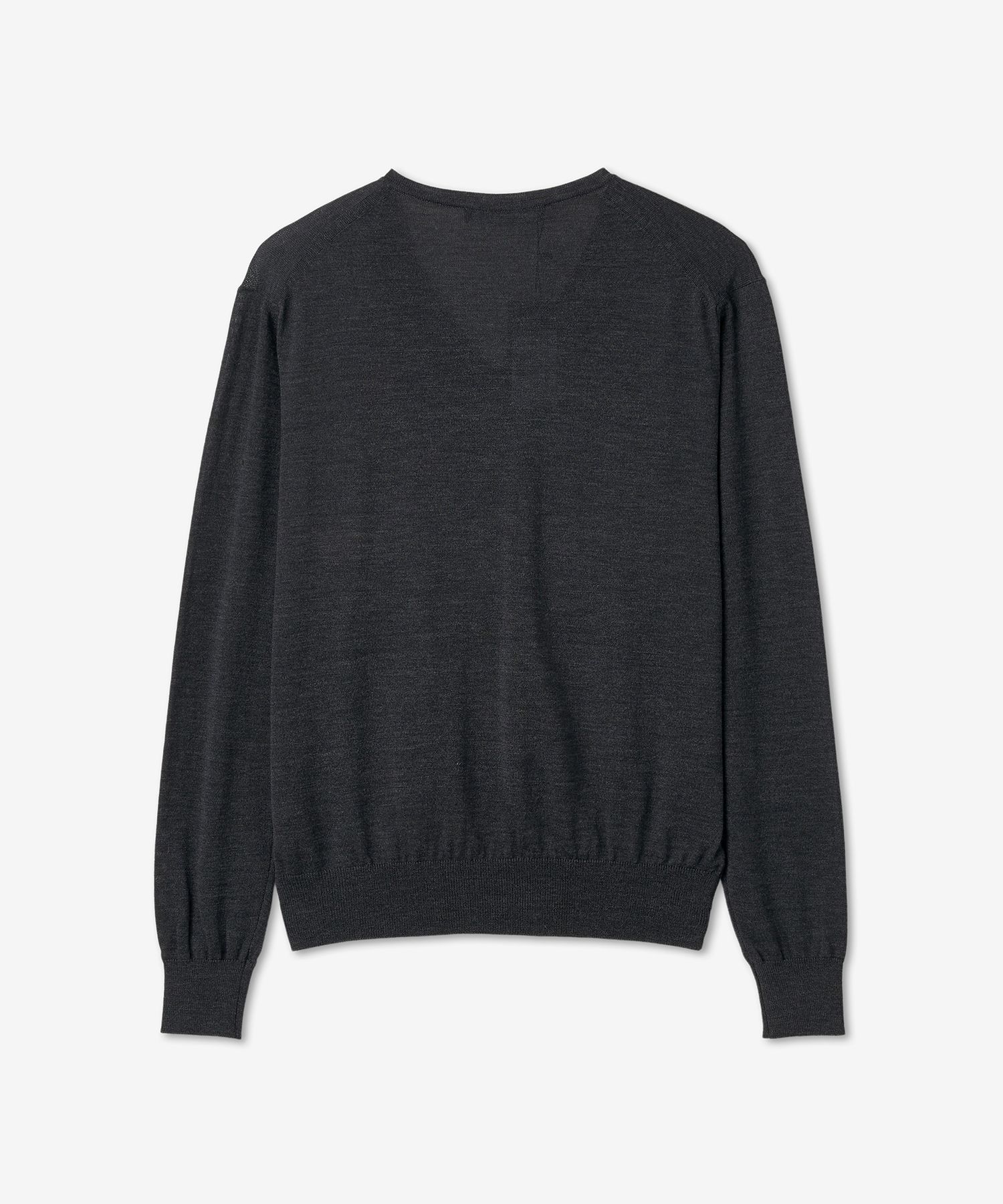 MUSINSA | RAF SIMONS V-neck knit sweater - Dark Grey
