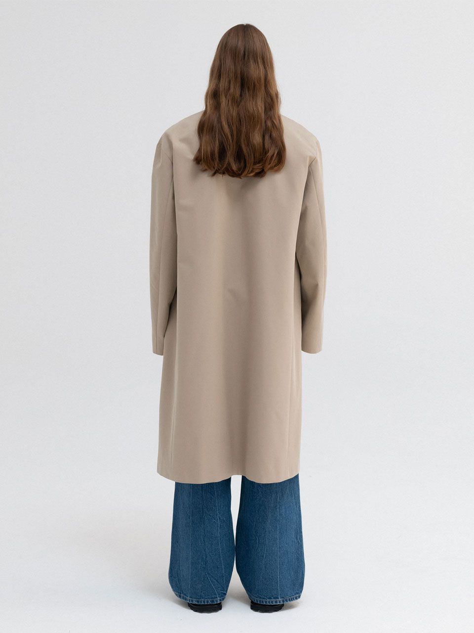 MUSINSA | ARCH THE Stan Collar Oversized Trench Coat
