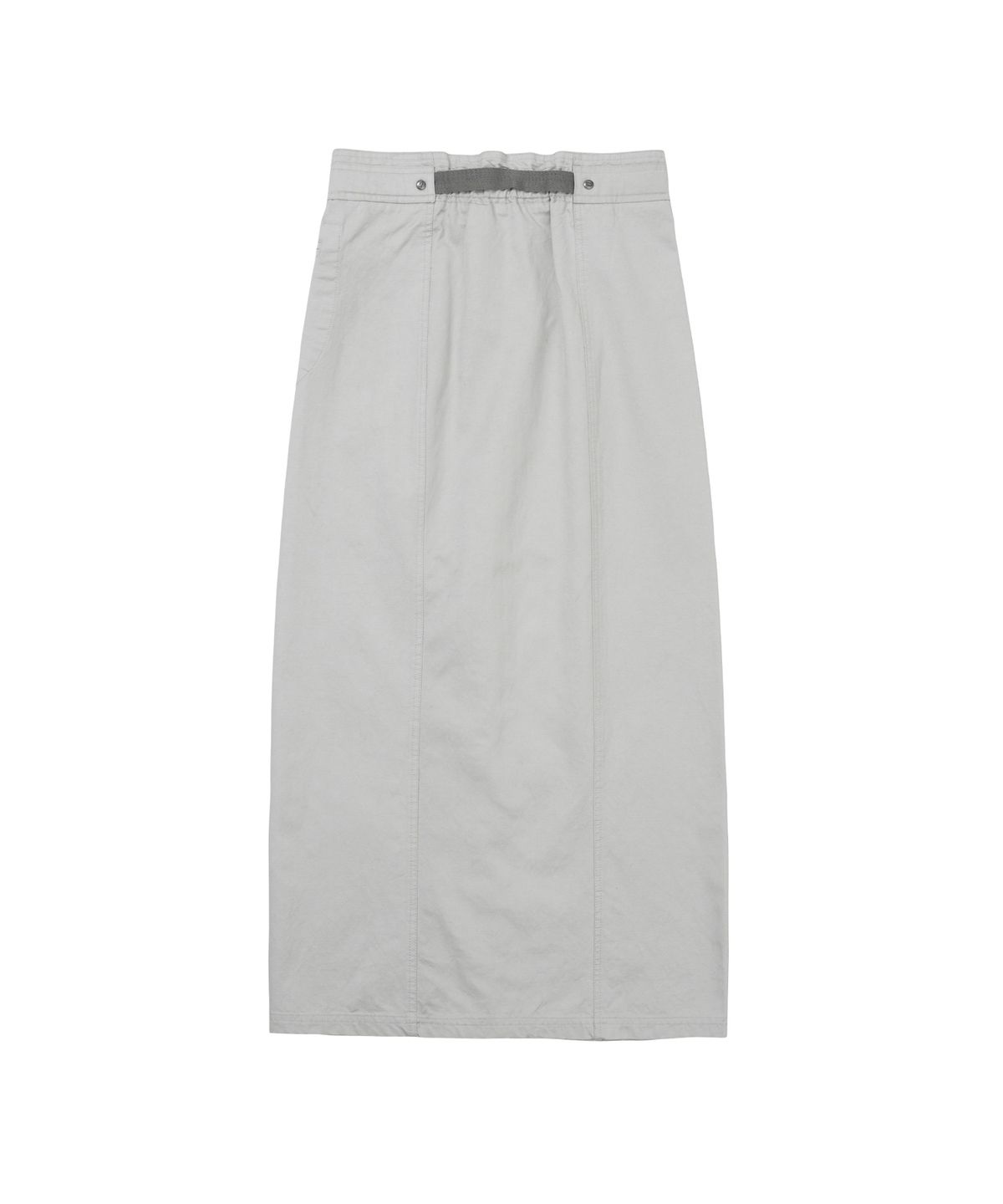 웰빙익스프레스(WELLBEING EXPRESS) Belted Long Skirt Grey