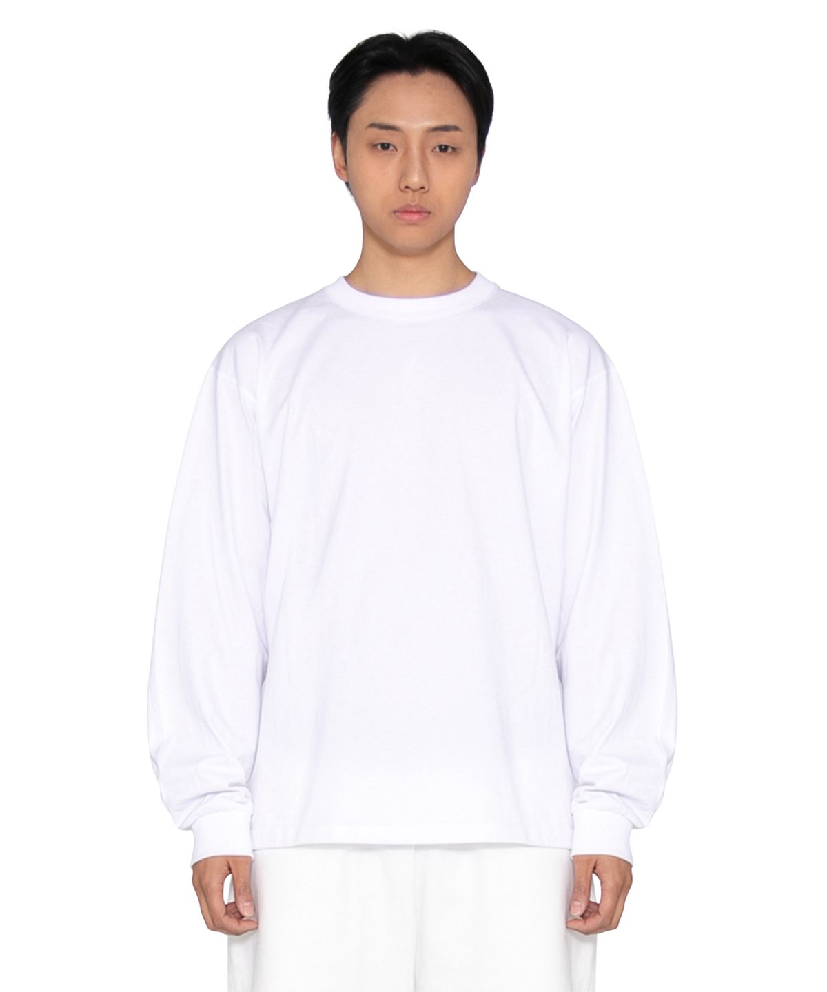 더트(DURT) DAILY LONG SLEEVE TEE (WHITE)