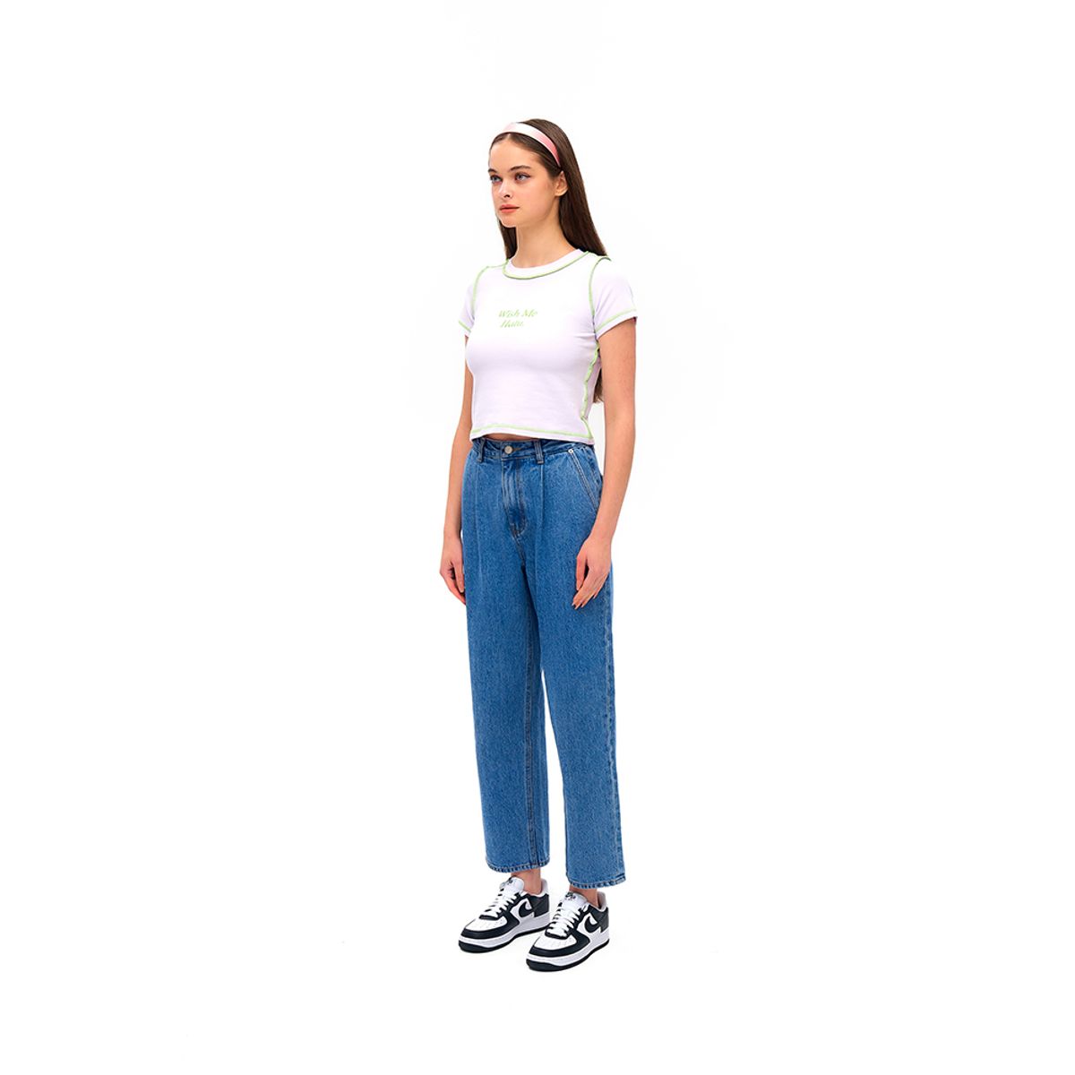 하투(HATU) WISH ME HATU CROPPED TEE PURPLE