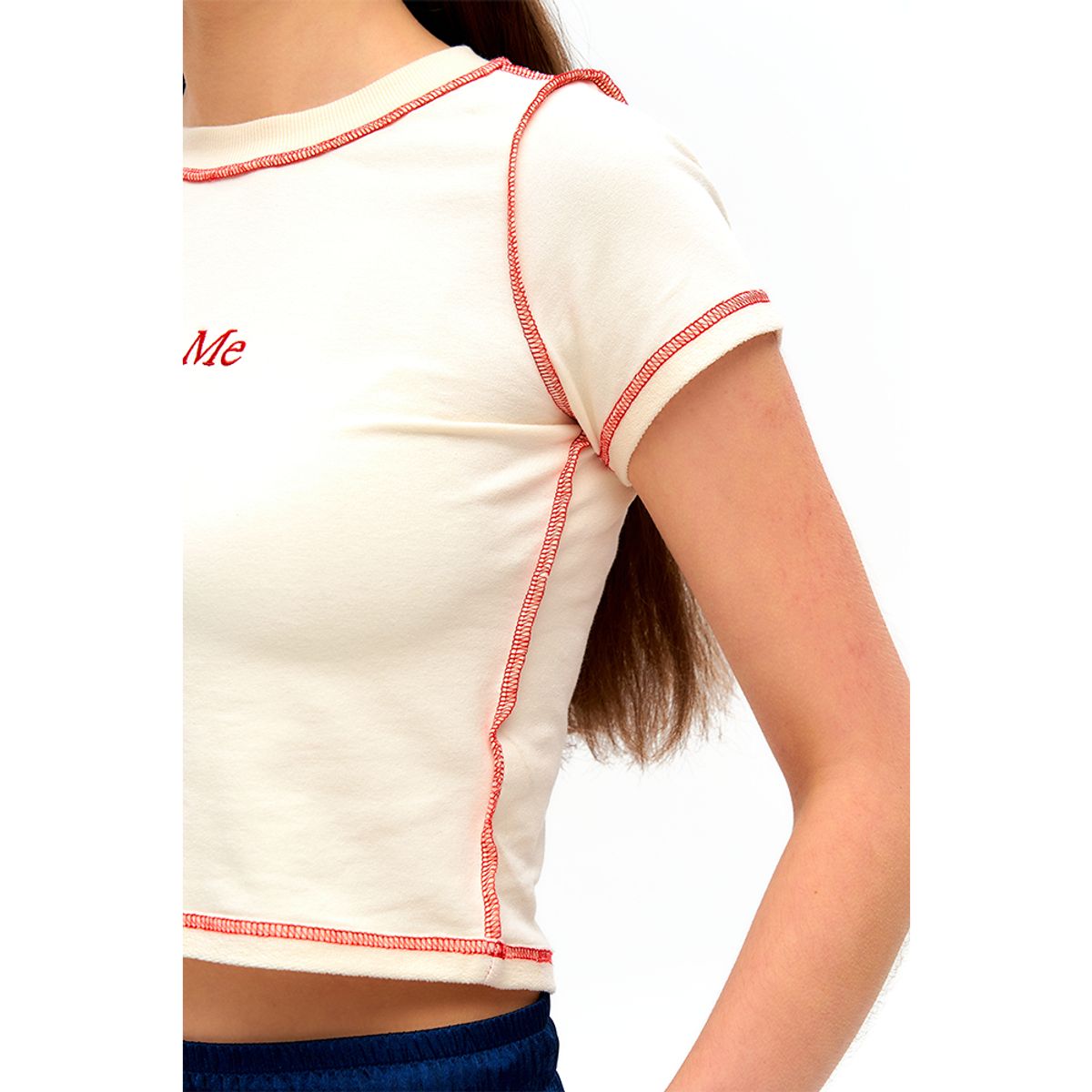 하투(HATU) WISH ME HATU CROPPED TEE IVORY