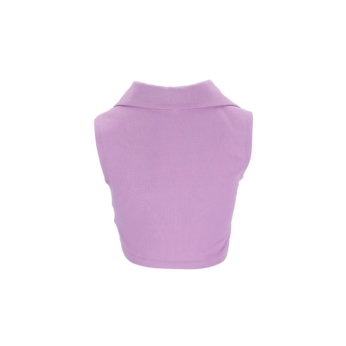 하투(HATU) CROPPED HT LOGO COLLAR TOP PURPLE