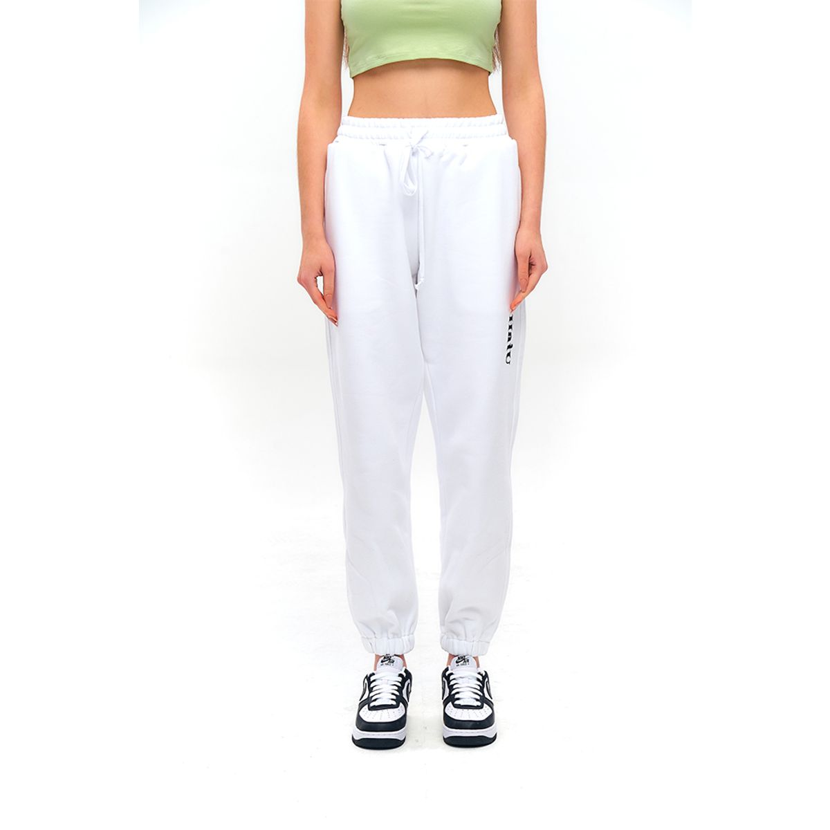 하투(HATU) ORIGINAL LOGO JOGGERS WHITE