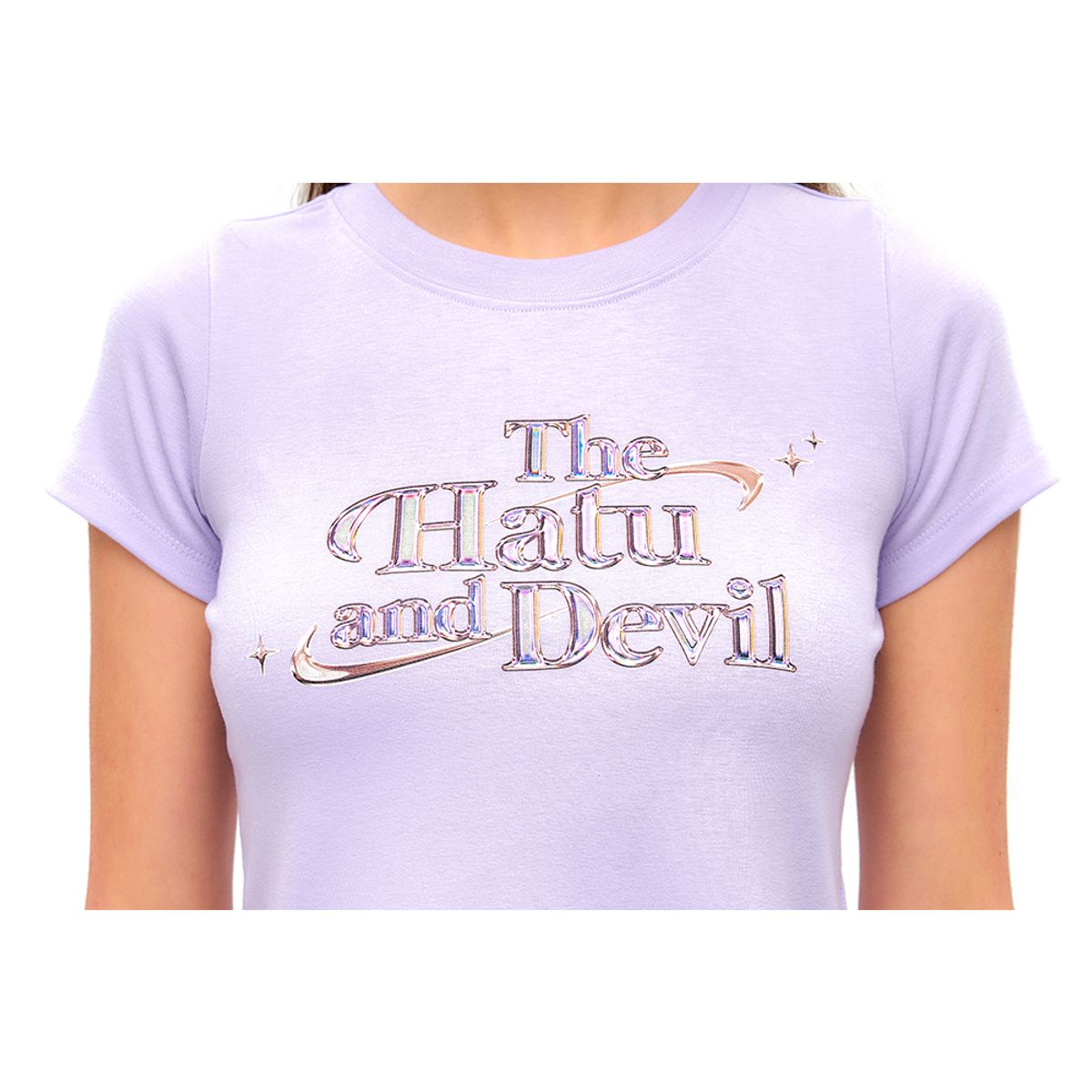 하투(HATU) HATU&DEVIL CROPPED TEE PURPLE
