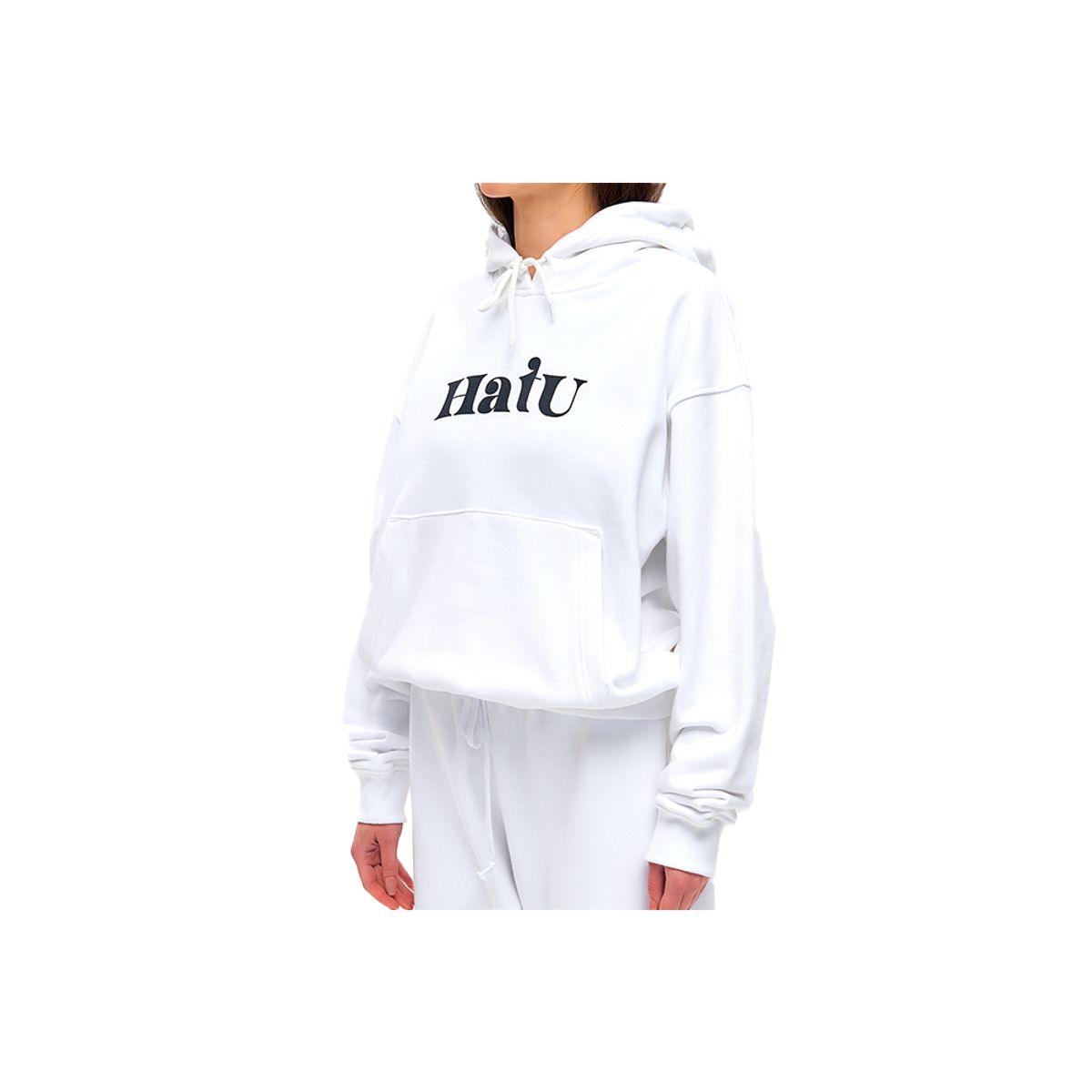 하투(HATU) ORIGINAL LOGO HOODIE WHITE