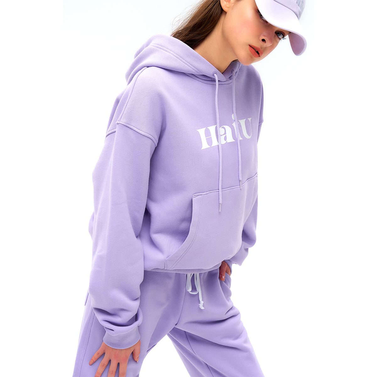 하투(HATU) ORIGINAL LOGO HOODIE PURPLE