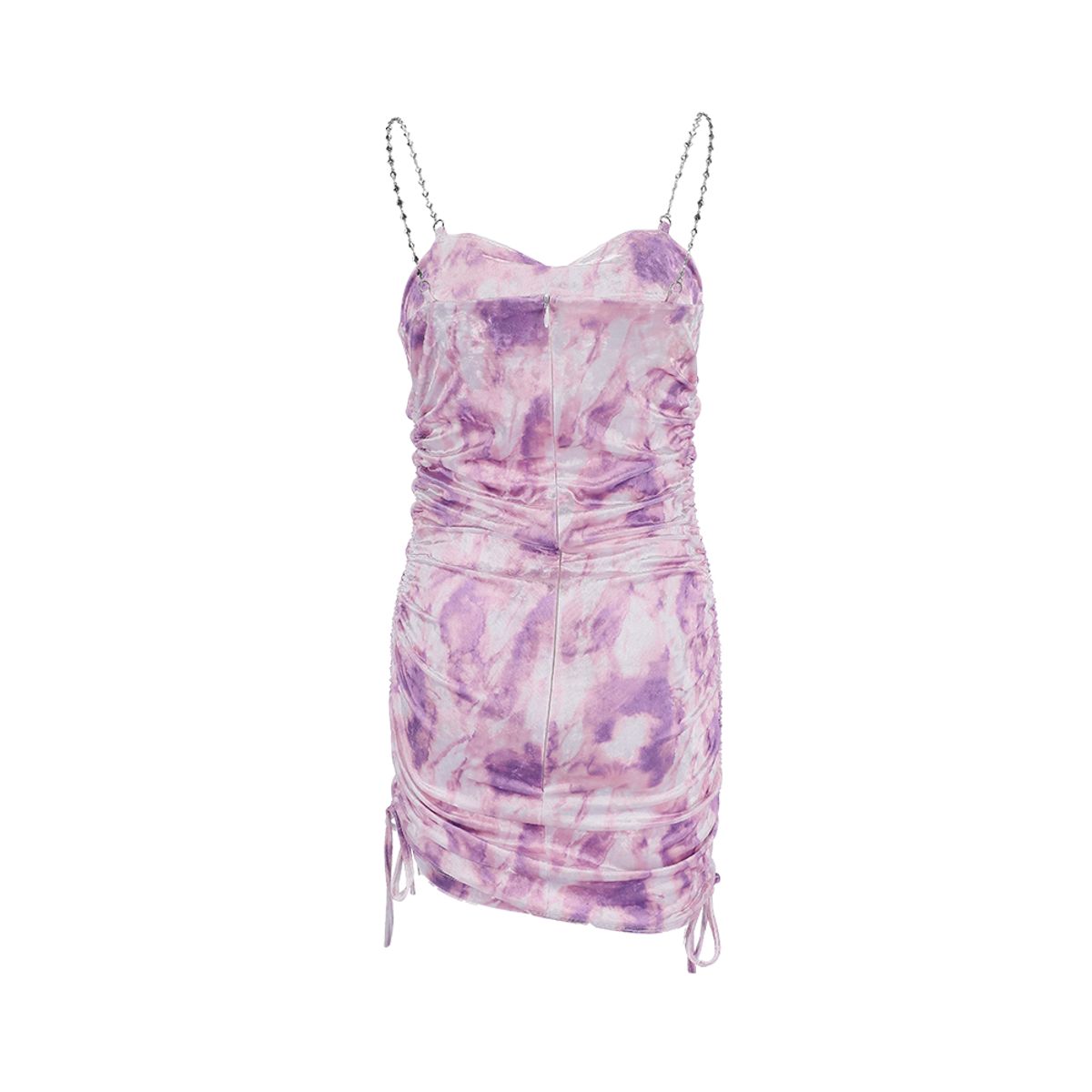 하투(HATU) VELVET HEART CHAINED DRESS PURPLE
