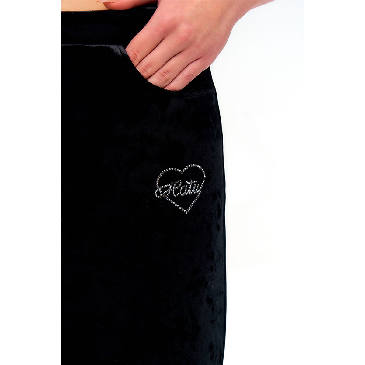 하투(HATU) VELVET FLARED LOUNGE PANTS BLACK
