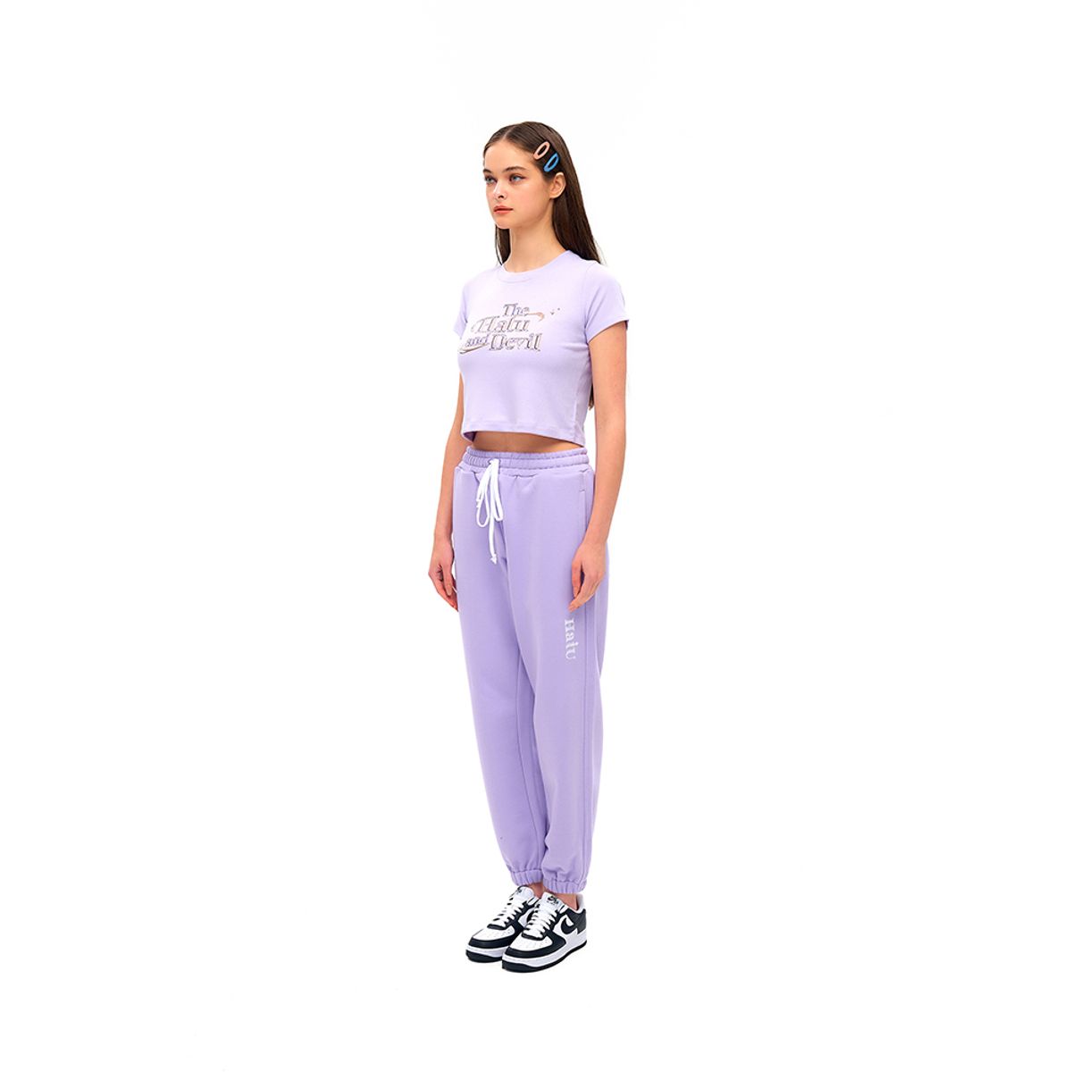 하투(HATU) ORIGINAL LOGO JOGGERS PURPLE