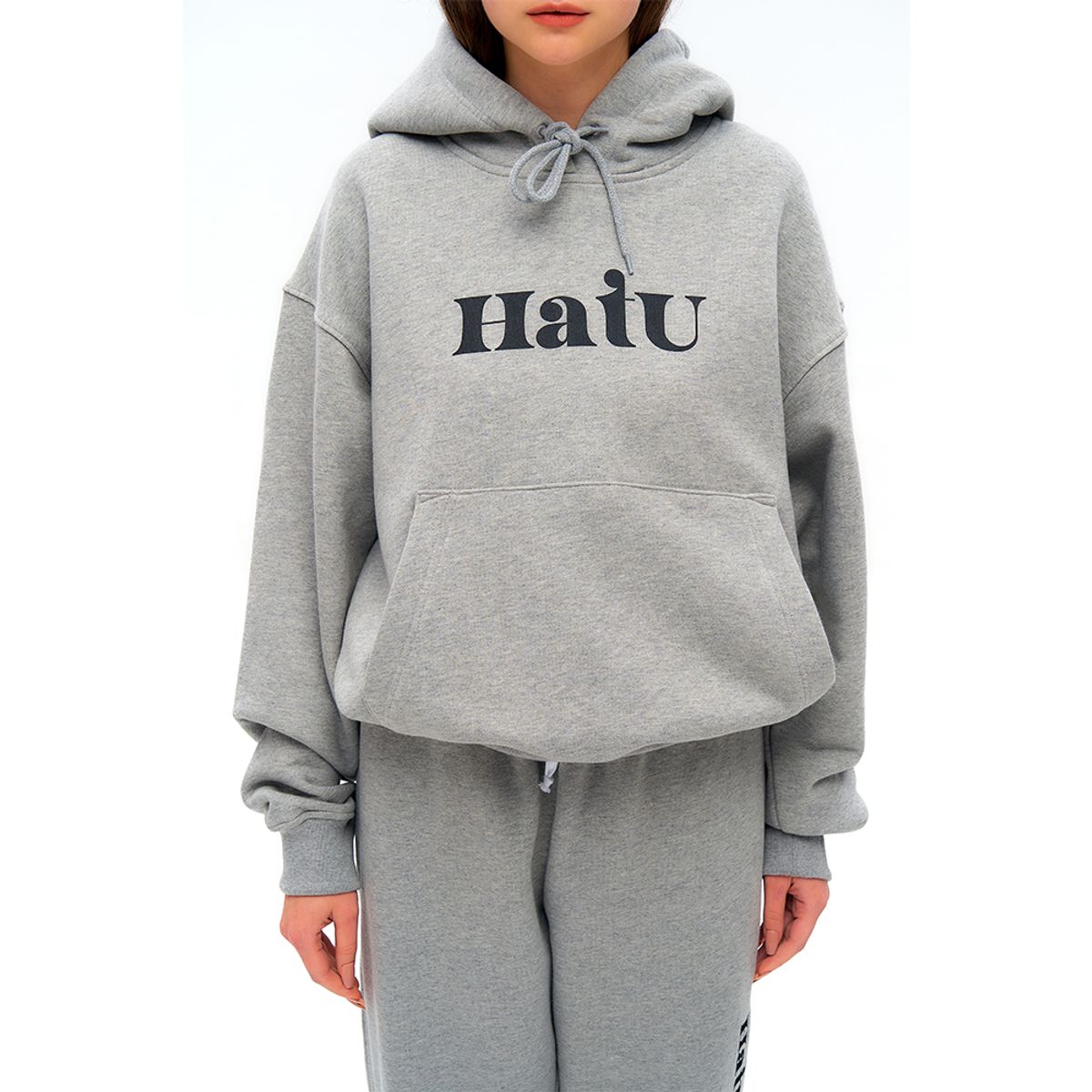 하투(HATU) ORIGINAL LOGO HOODIE GRAY