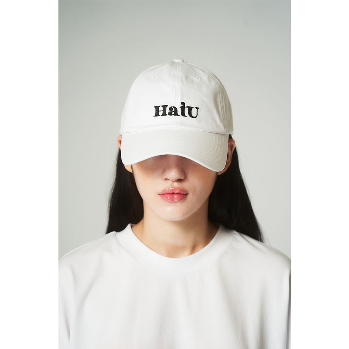 하투(HATU) ORIGINAL LOGO CAP WHITE
