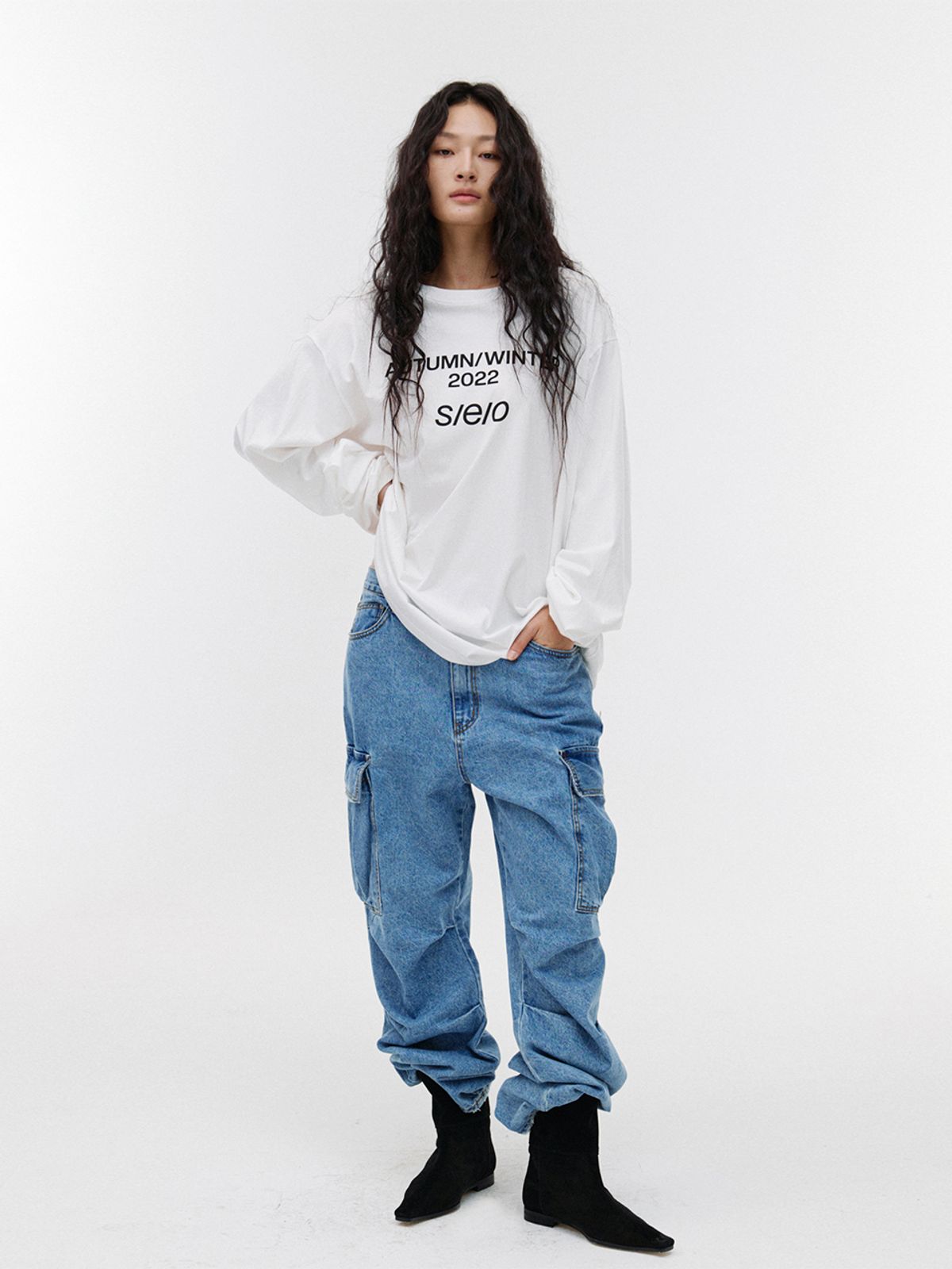 에스이오(s/e/o) POCKET DENIM PANTS BLUE
