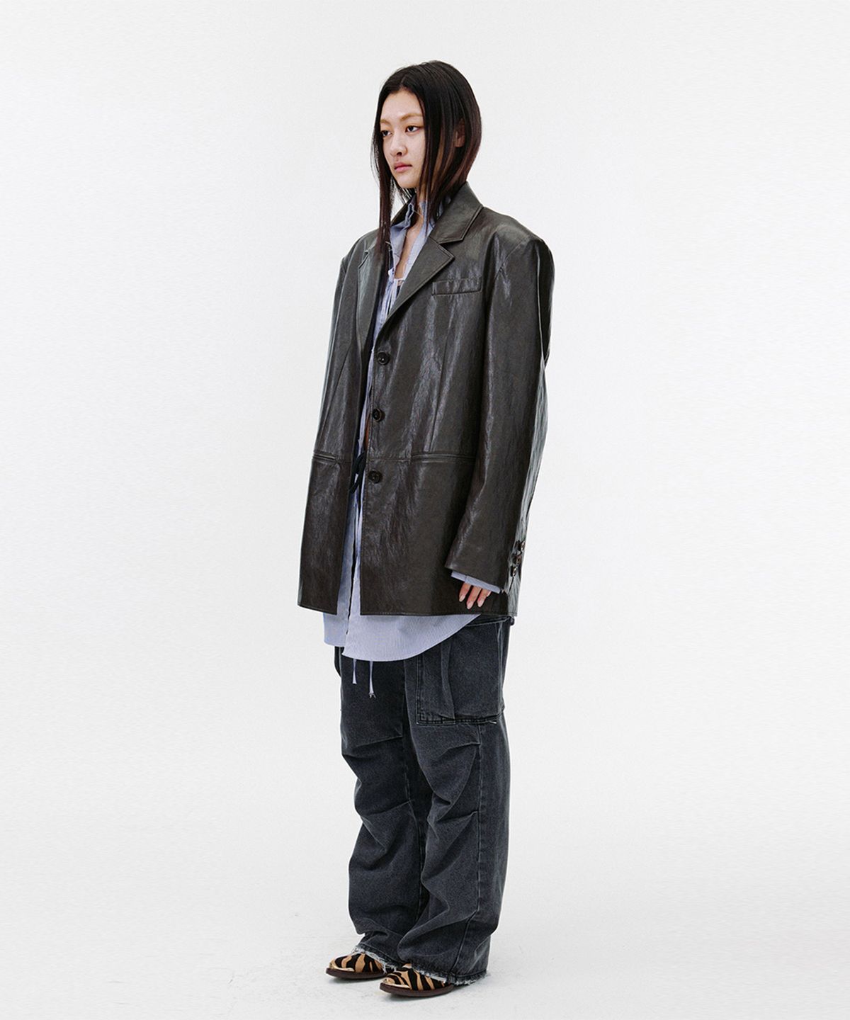 에스이오(s/e/o) POCKET DENIM PANTS CHARCOAL