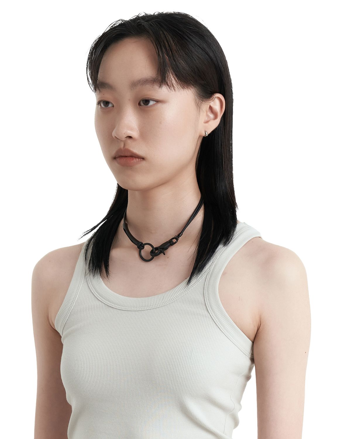 MUSINSA公式 | SAGEGASAGE 3way Leather Necklace - Black Edition