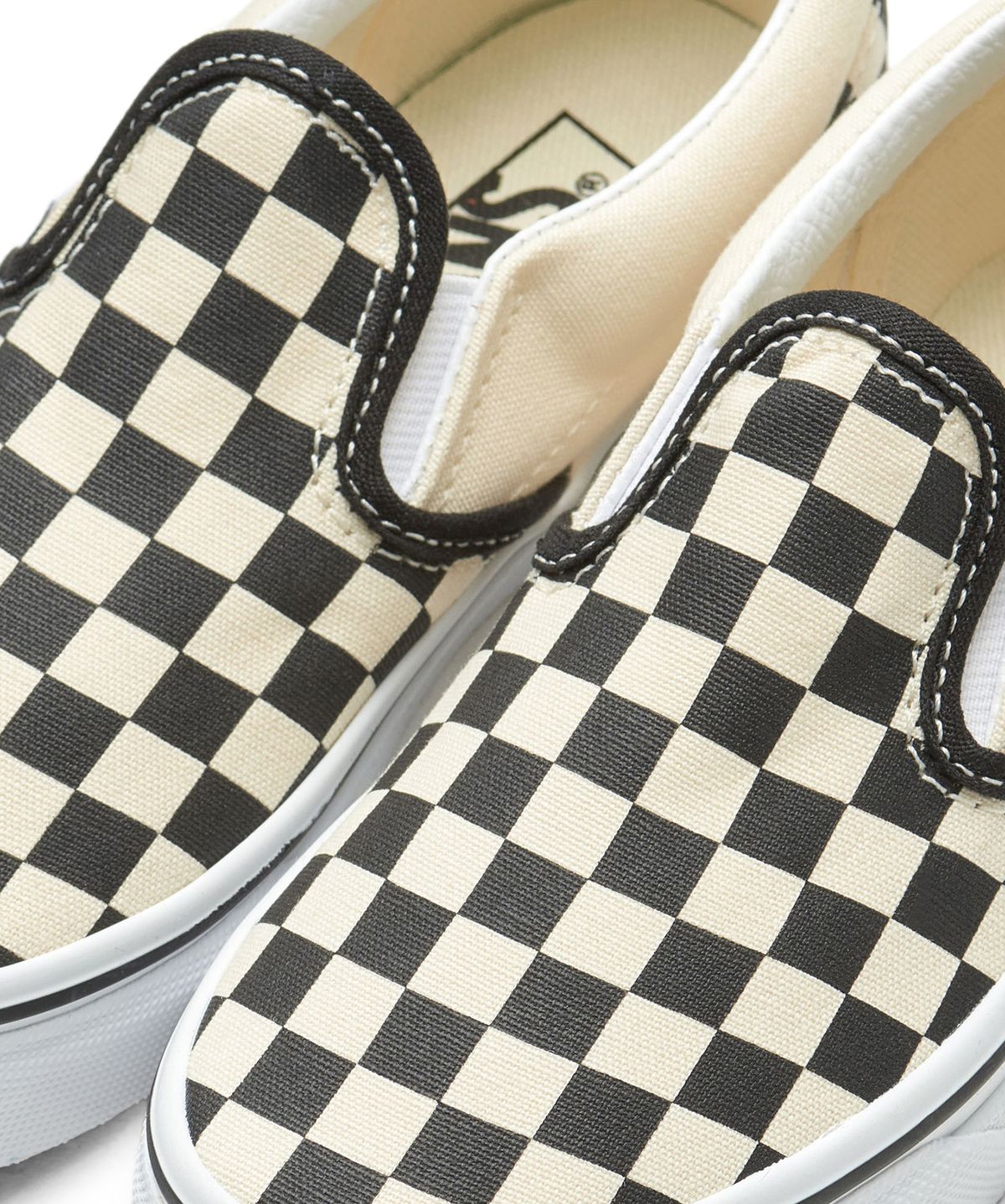 반스 키즈(VANS KIDS) 클래식 슬립온 키즈 - (체커보드) 블랙:화이트