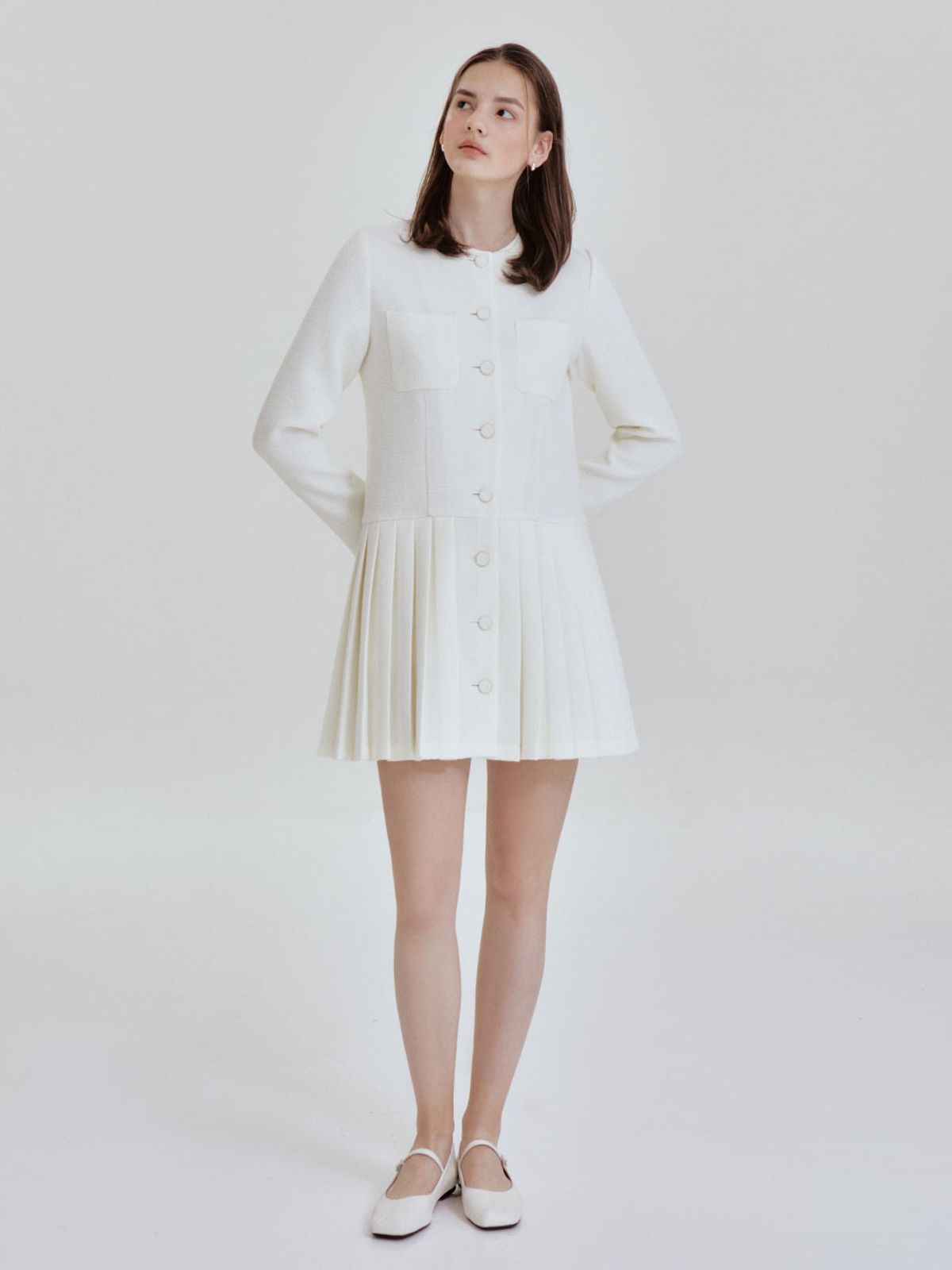 리엘(RE L) Lory tweed mini ops (ivory)