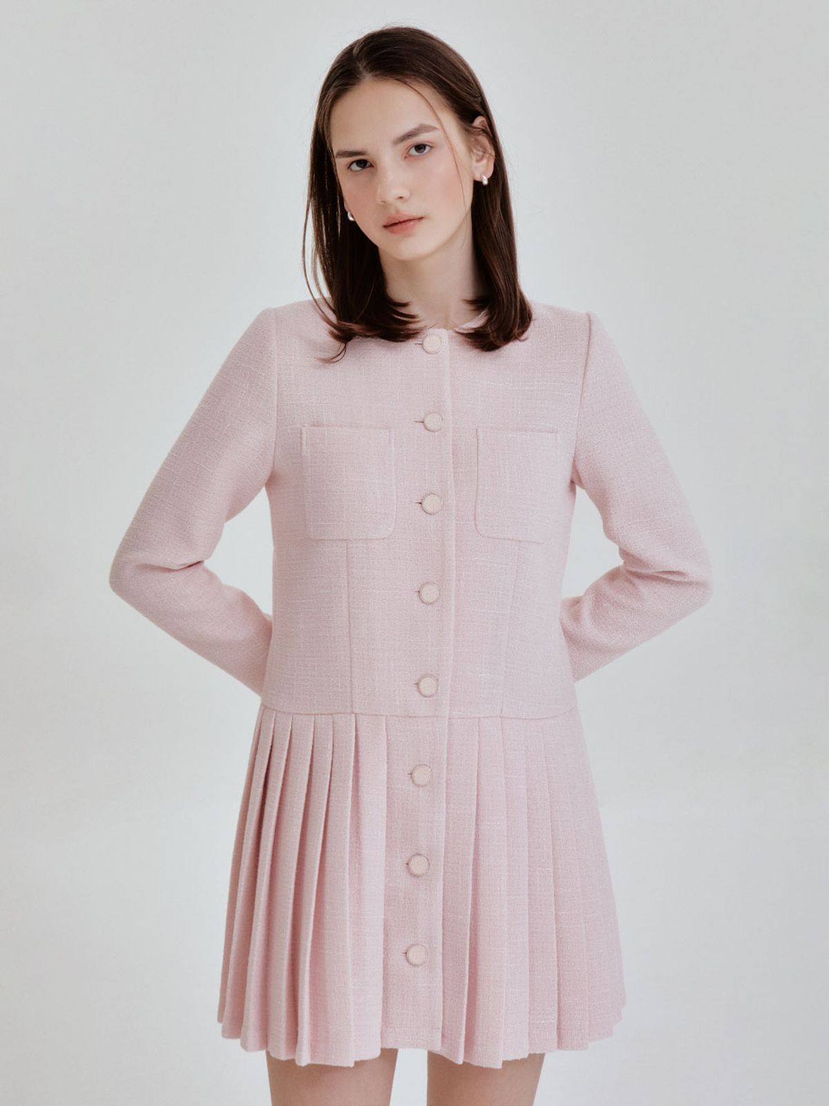 리엘(RE L) Lory tweed mini ops (pink)