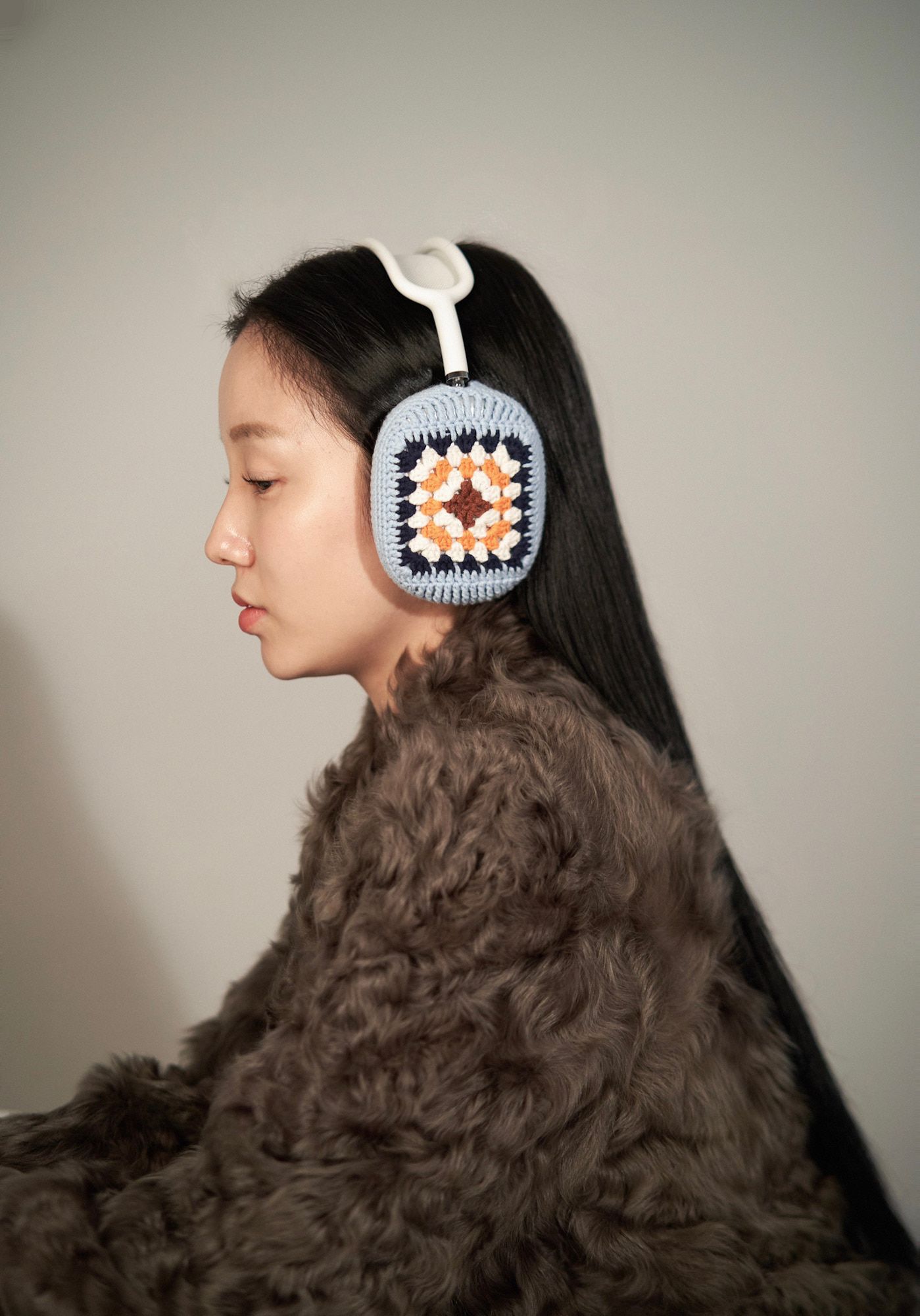MUSINSA公式 | LACEREMONIE AirPods Max Case - Crochet (Orange)