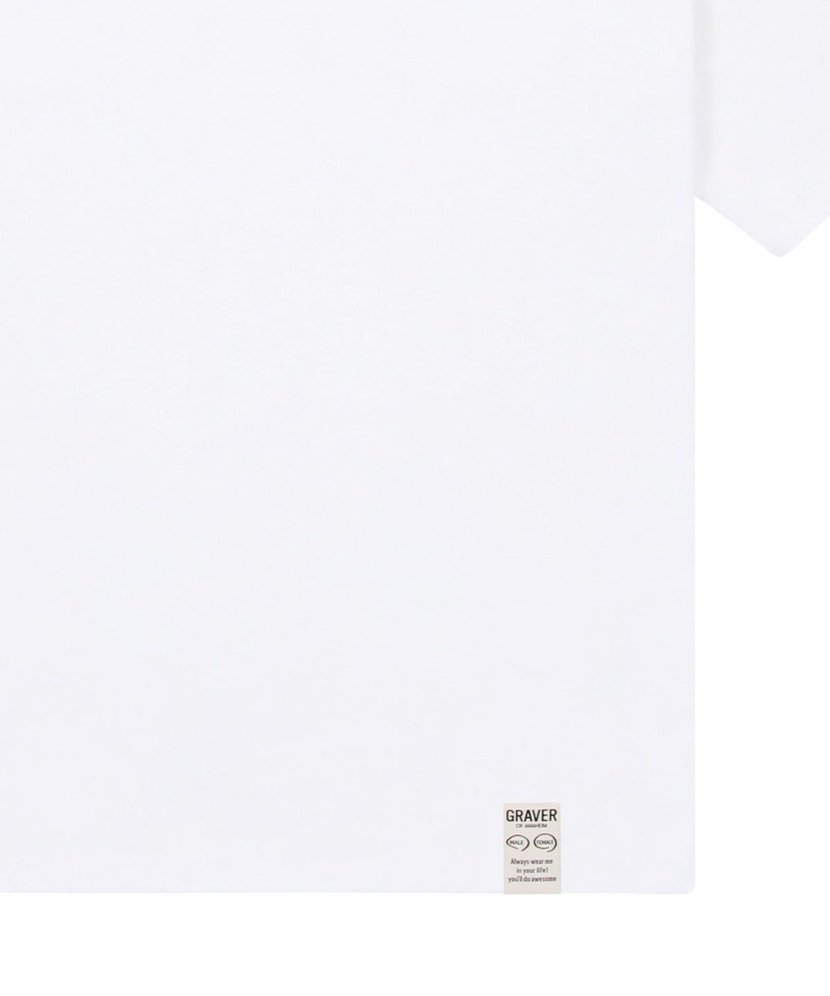 그레이버(GRAVER) [UNISEX]LOVE SOMEONE 반팔티_화이트/네이비 로고