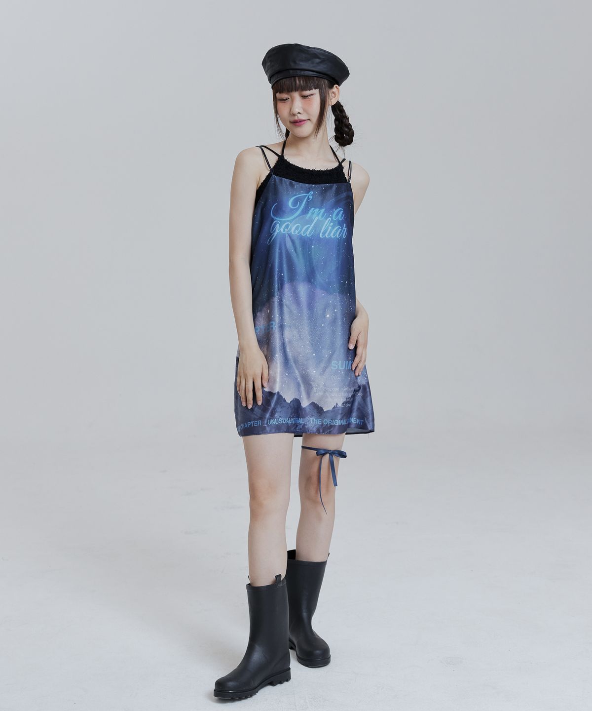 언유주얼 노말(UNUSUALNORMAL) INEZ MINI DRESS_BLACK