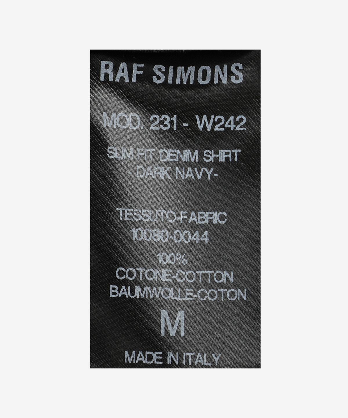 라프시몬스(RAF SIMONS) 데님 셔츠 - 다크 네이비 / 231W242100800044