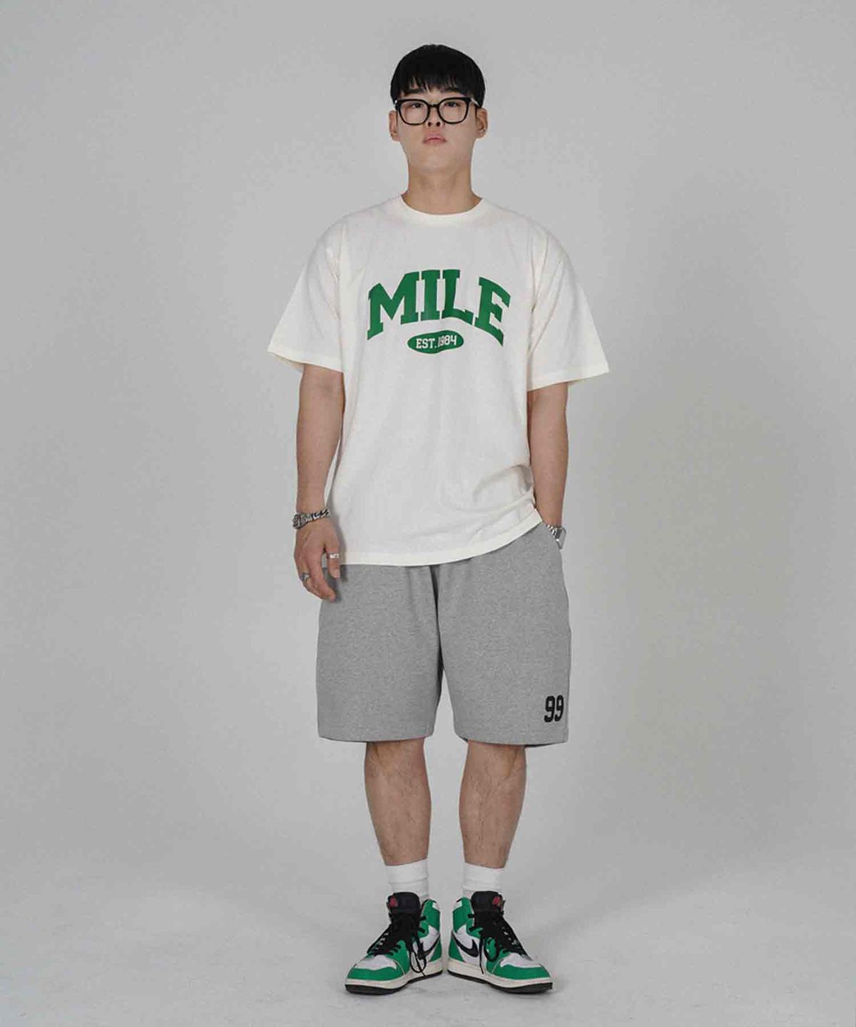 더마일(THEMILE) [리퍼브]MILE EST GARMENTS CREW [IVORY]