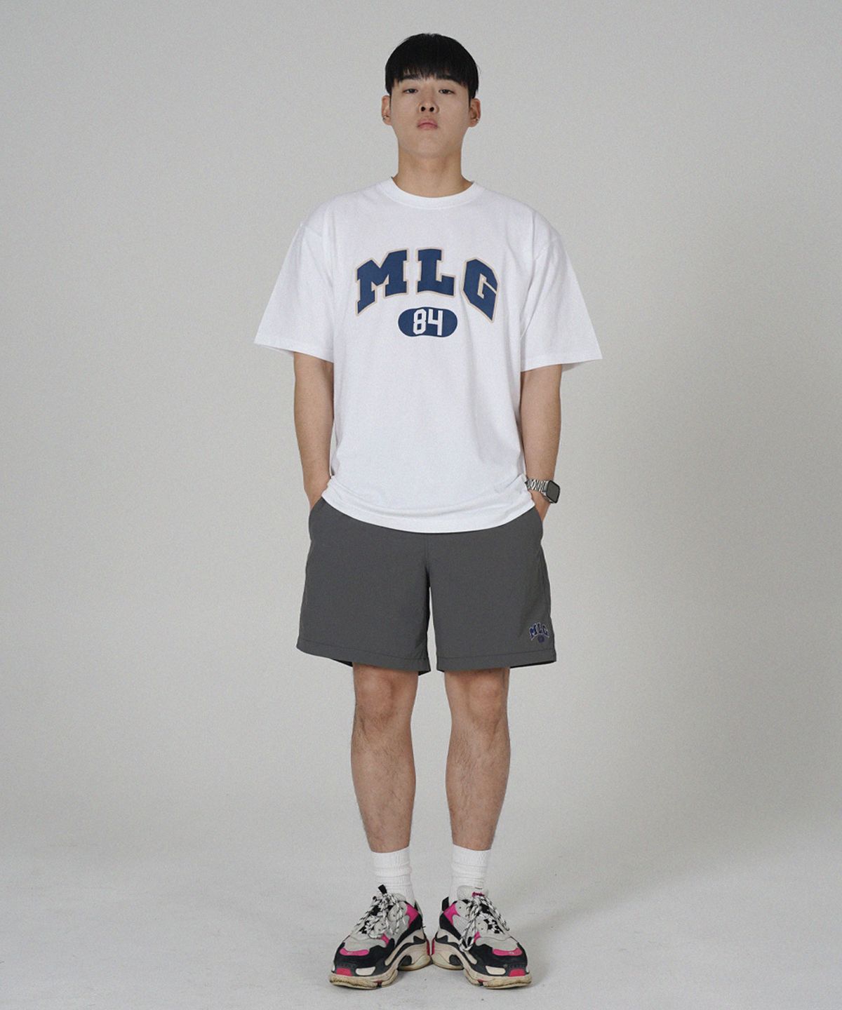 더마일(THEMILE) [리퍼브]MLG 84 GARMENTS CREW [WHITE]