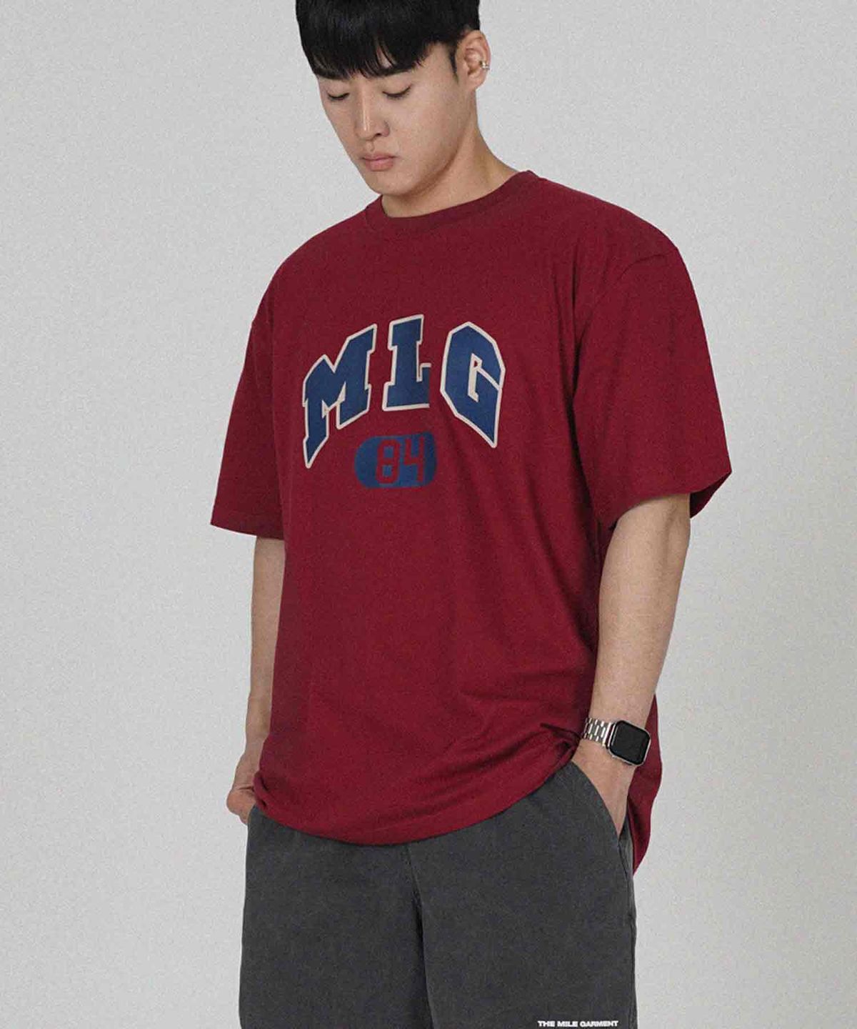 더마일(THEMILE) [리퍼브]MLG 84 GARMENTS CREW [BURGANDY]