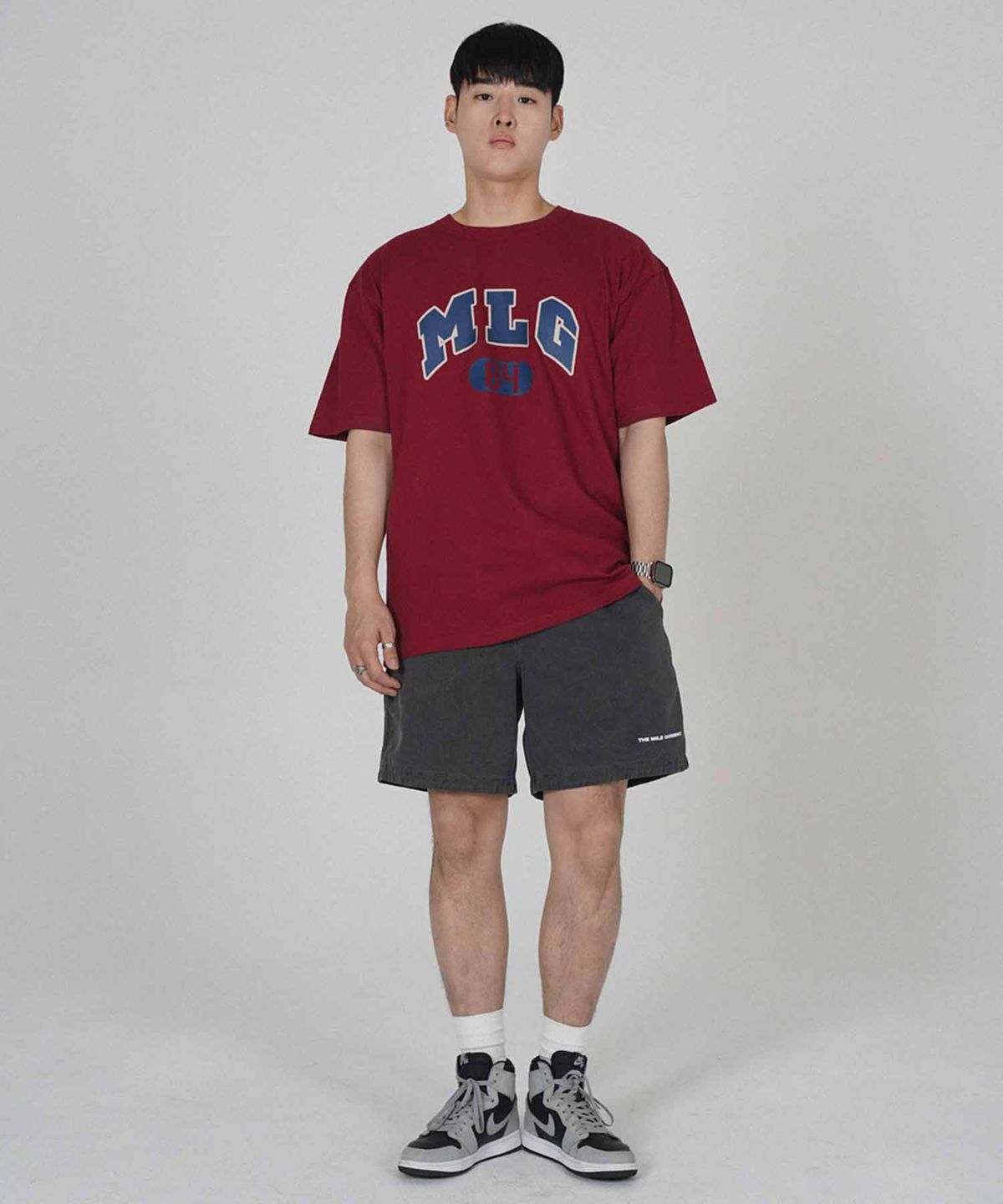 더마일(THEMILE) [리퍼브]MLG 84 GARMENTS CREW [BURGANDY]