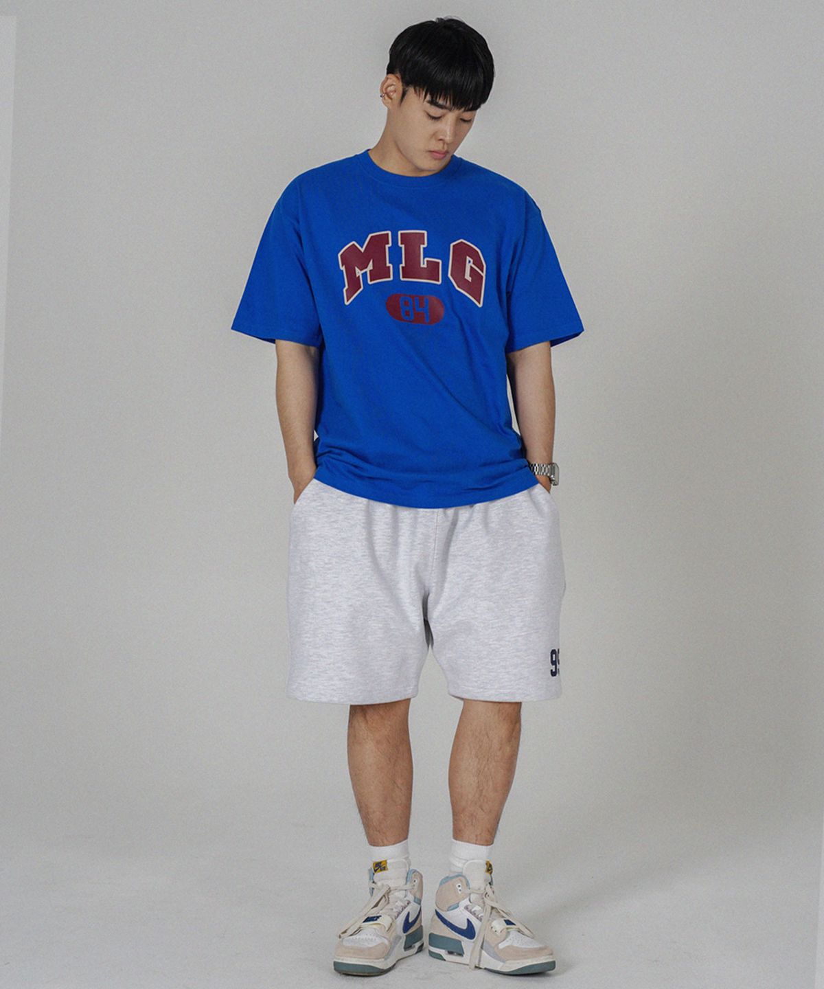 더마일(THEMILE) [리퍼브]MLG 84 GARMENTS CREW [BLUE]